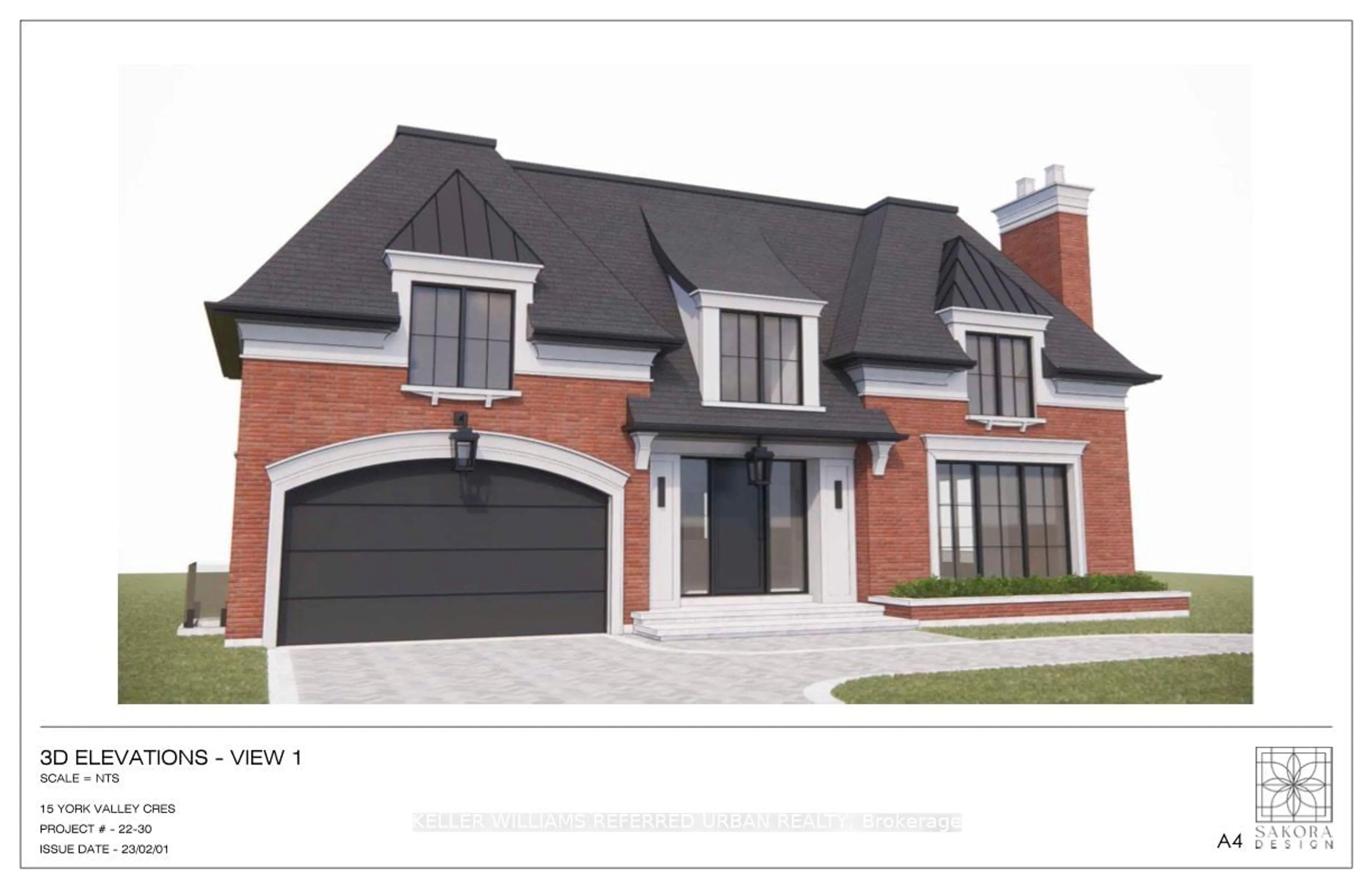 Home with brick exterior material for 15 York Valley Cres, Toronto Ontario M2P 1A8
