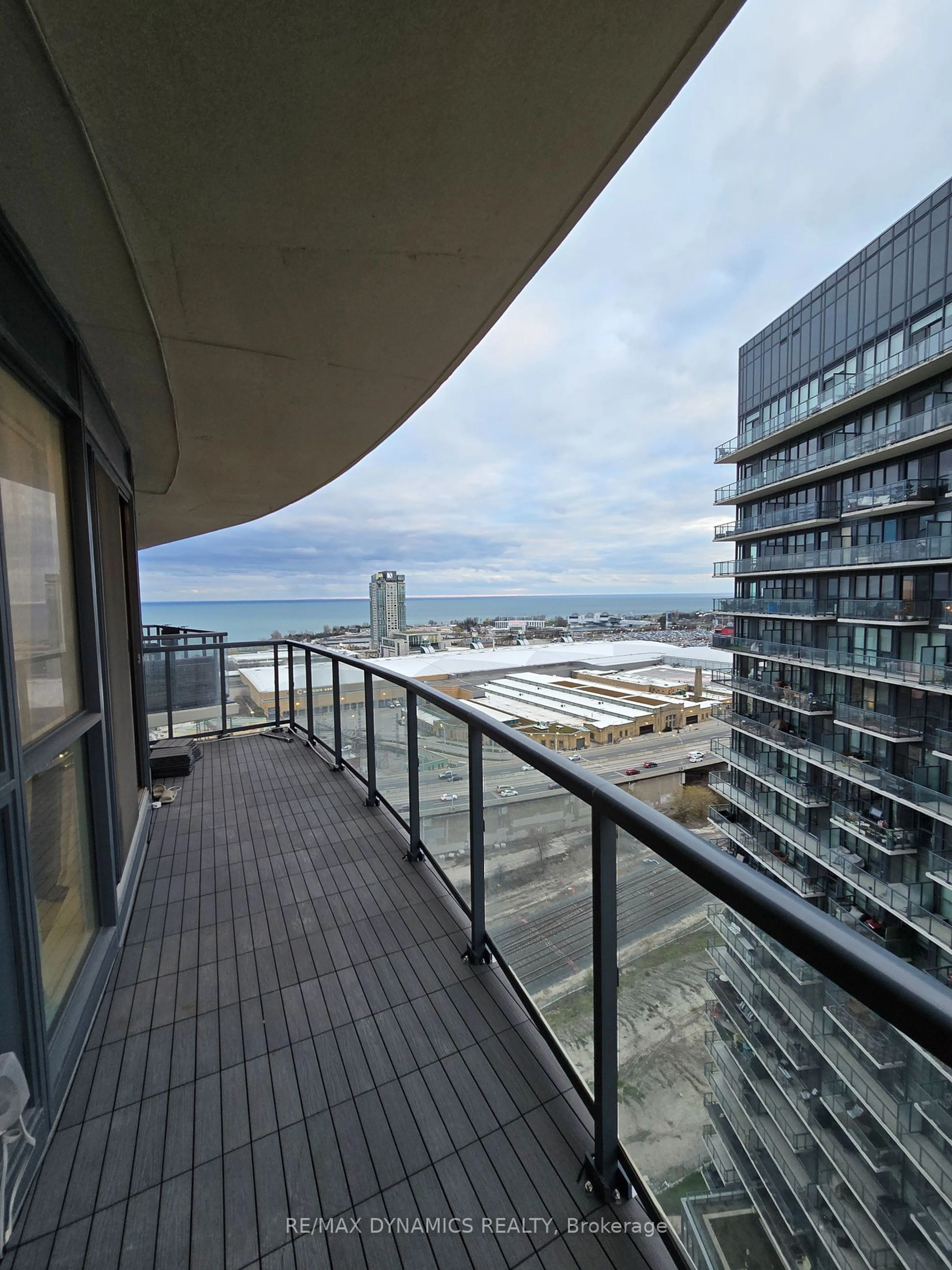 Balcony in the apartment for 49 East Liberty St #2107, Toronto Ontario M6K 0B2