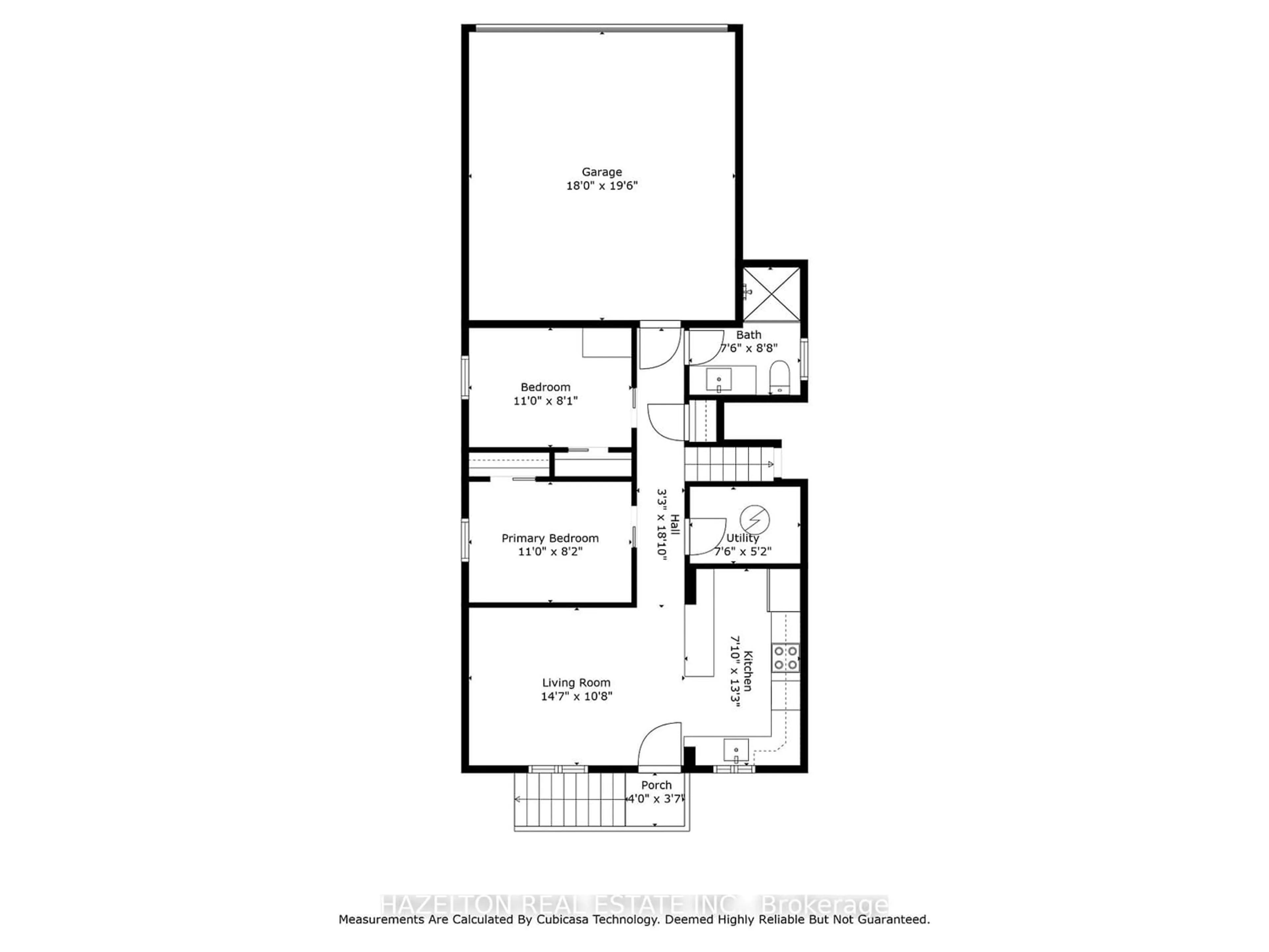 Floor plan for 314 Atlas Ave, Toronto Ontario M6C 3P9