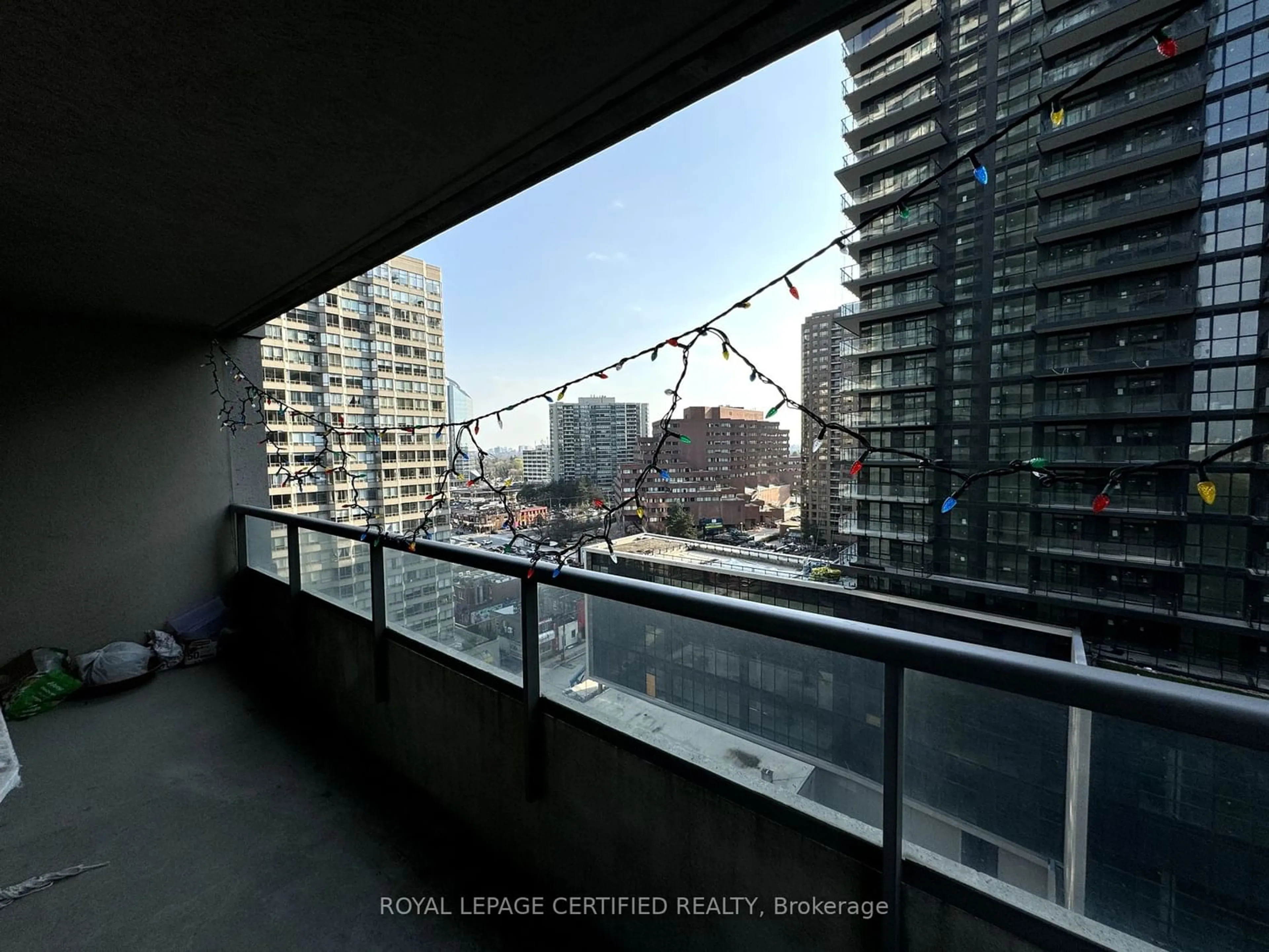 Balcony in the apartment for 18 Spring Garden Ave #1602, Toronto Ontario M2N 7M2