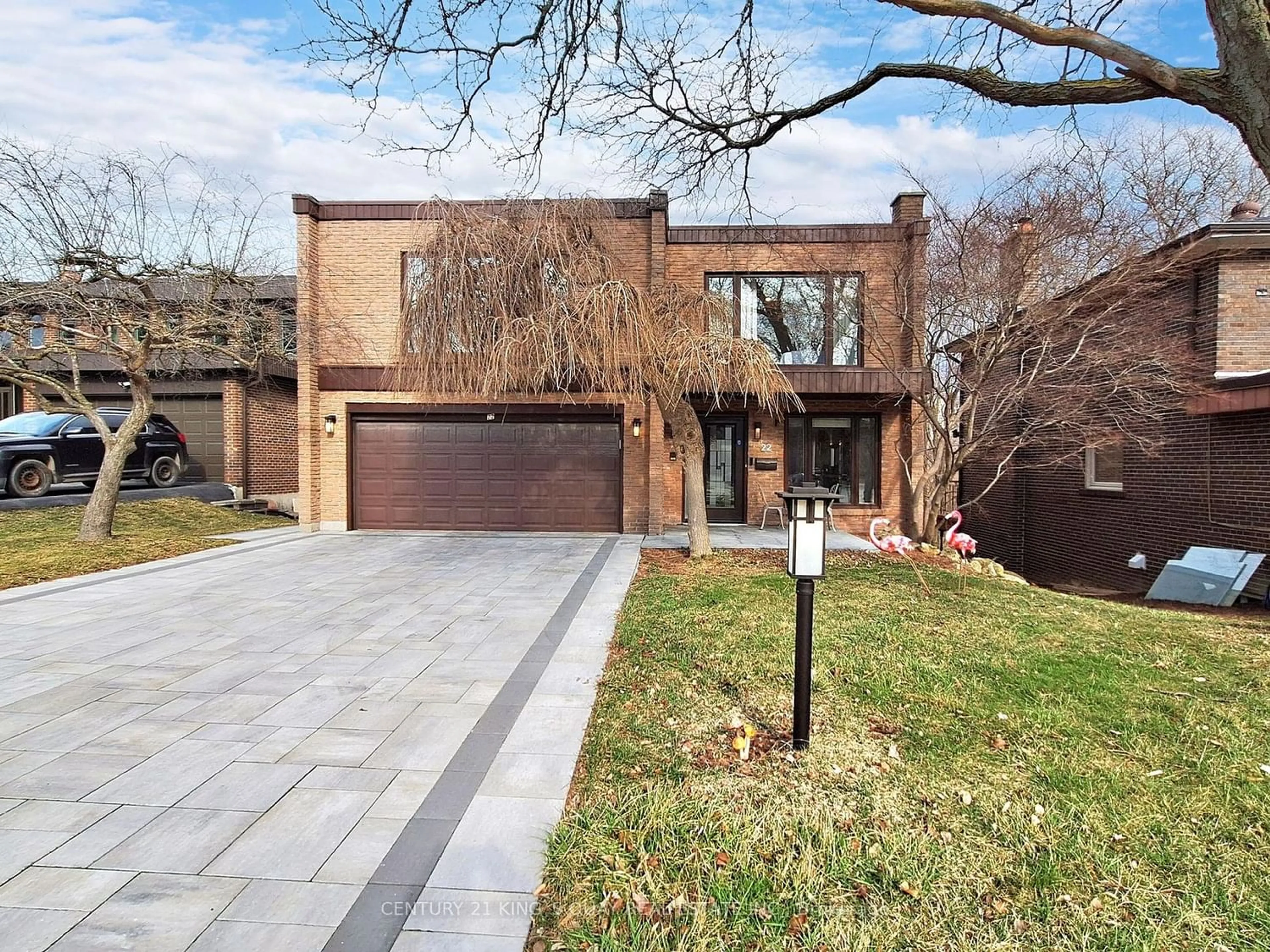 Home with brick exterior material for 22 Coreydale Crt, Toronto Ontario M3H 4T2