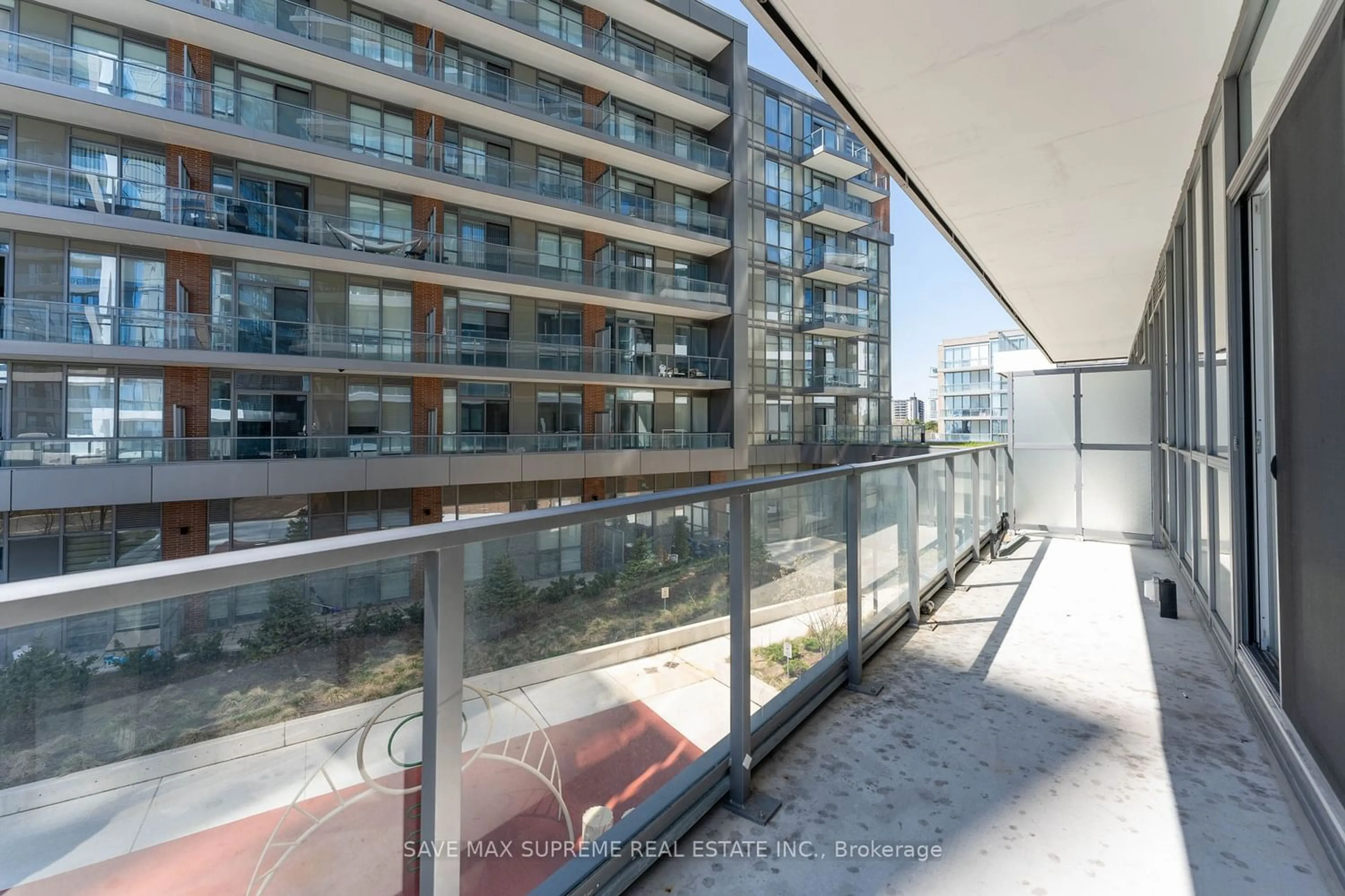 Balcony in the apartment for 38 Forest Manor Rd #213, Toronto Ontario M2J 1M1