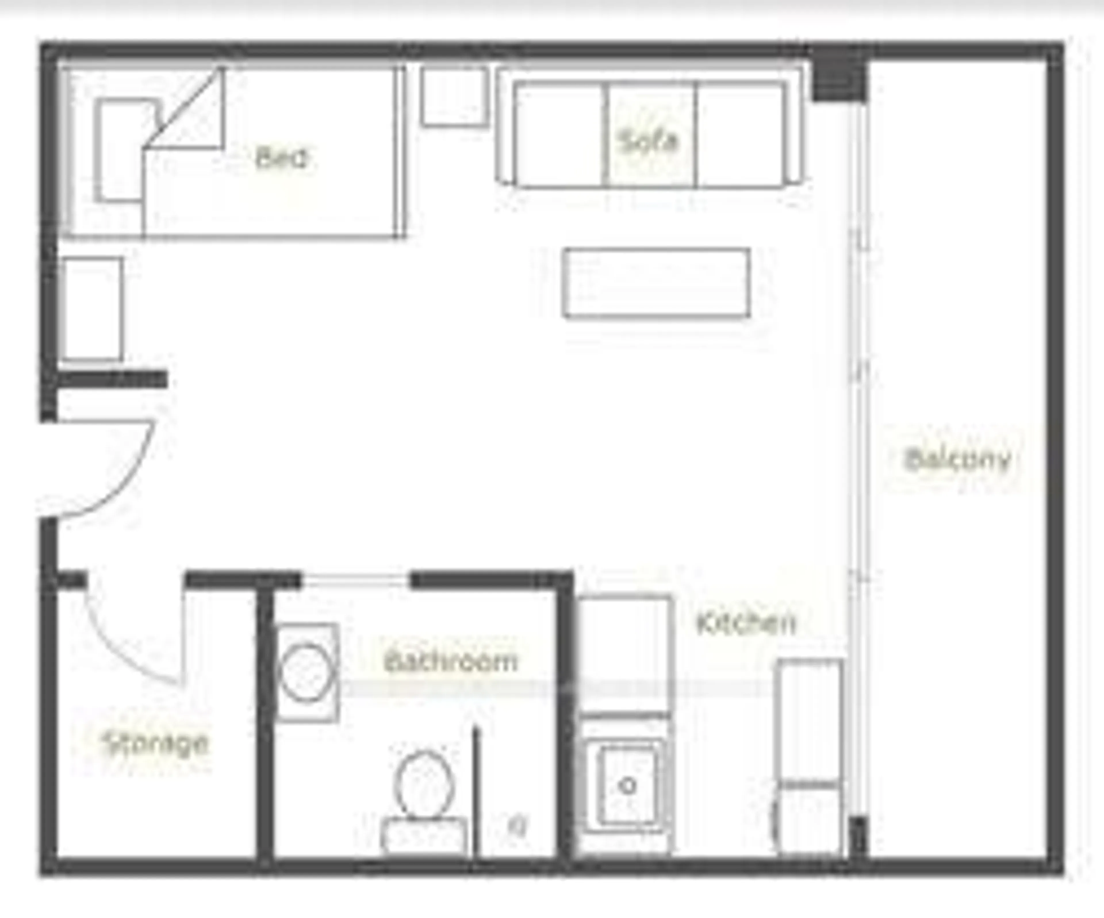 Floor plan for 720 Spadina Ave #803, Toronto Ontario M5S 2T9