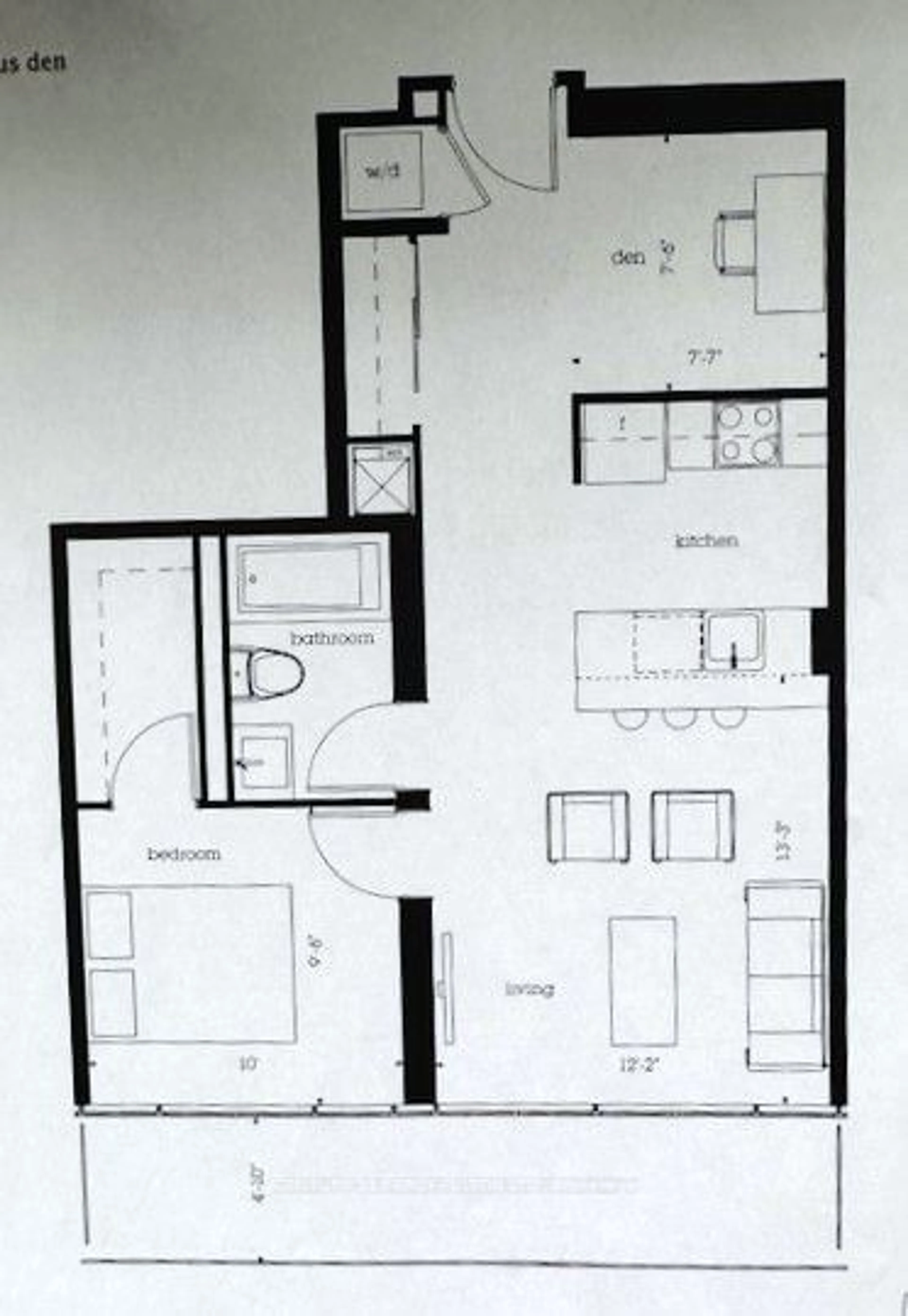 Floor plan for 1815 Yonge St #1001, Toronto Ontario M4T 2A4