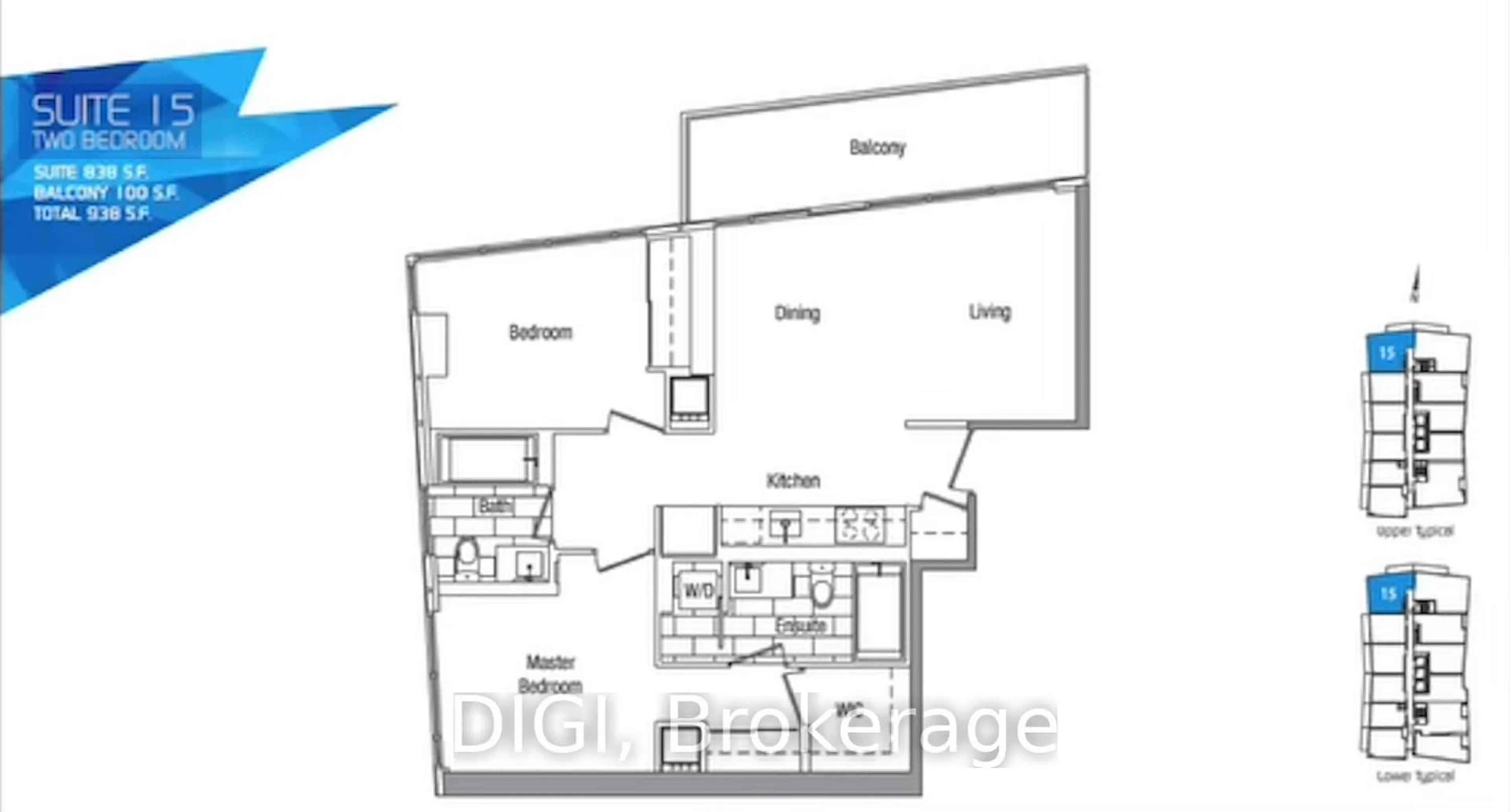 Floor plan for 75 Queens Wharf Rd #915, Toronto Ontario M5V 0J8