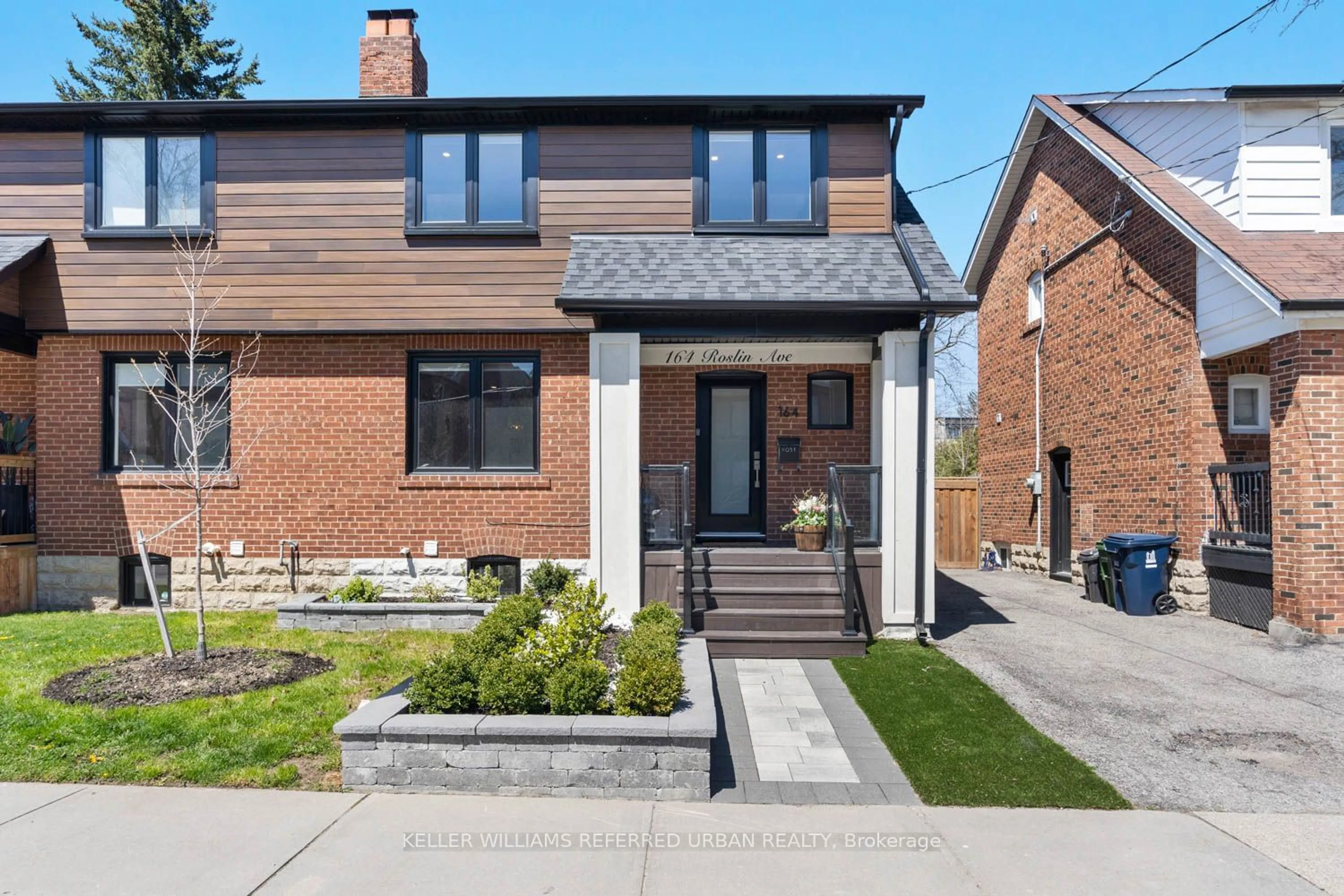Home with brick exterior material for 164 Roslin Ave, Toronto Ontario M4N 1Z6