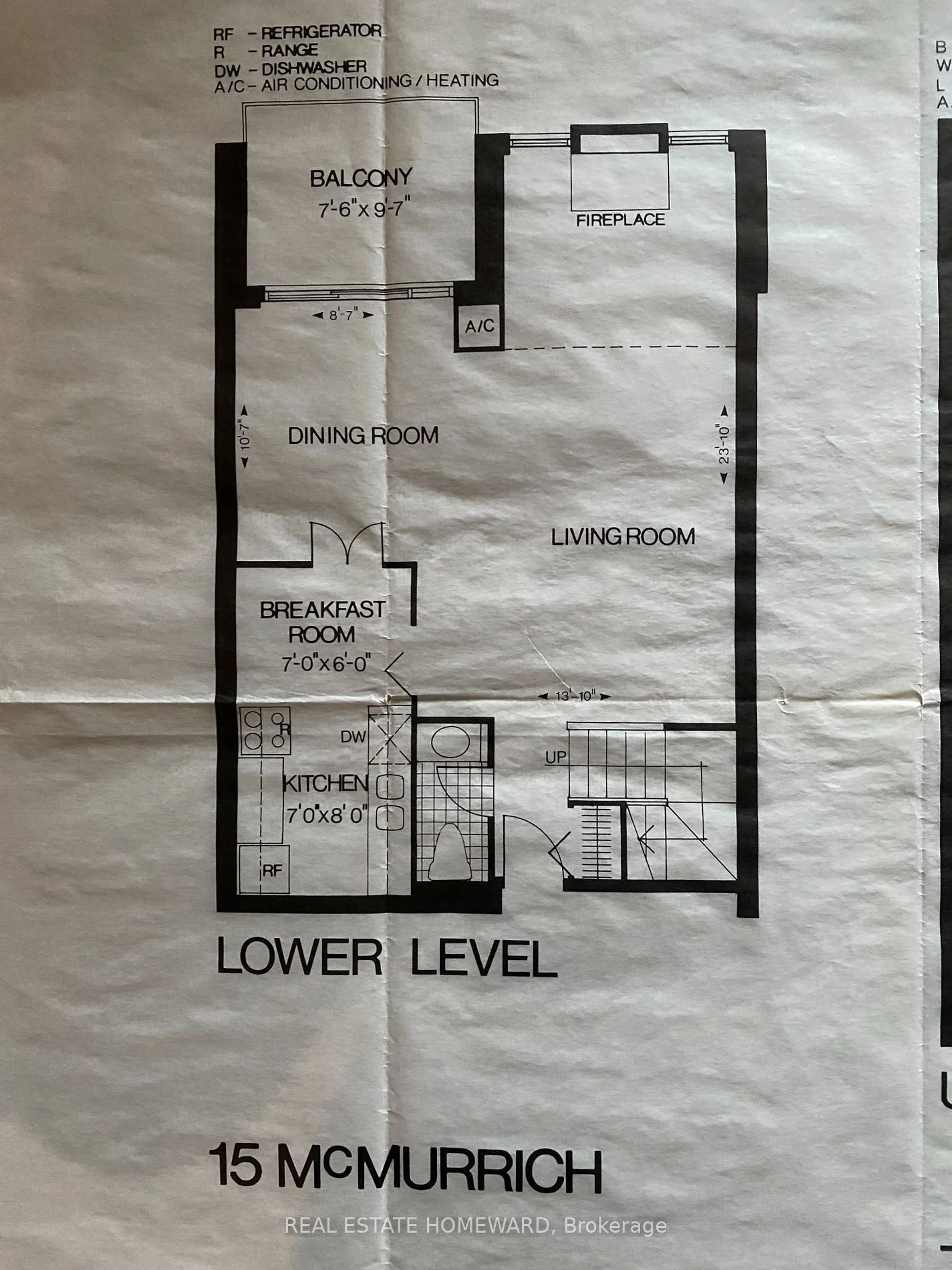 Floor plan for 15 Mcmurrich St #312, Toronto Ontario M5R 3M6