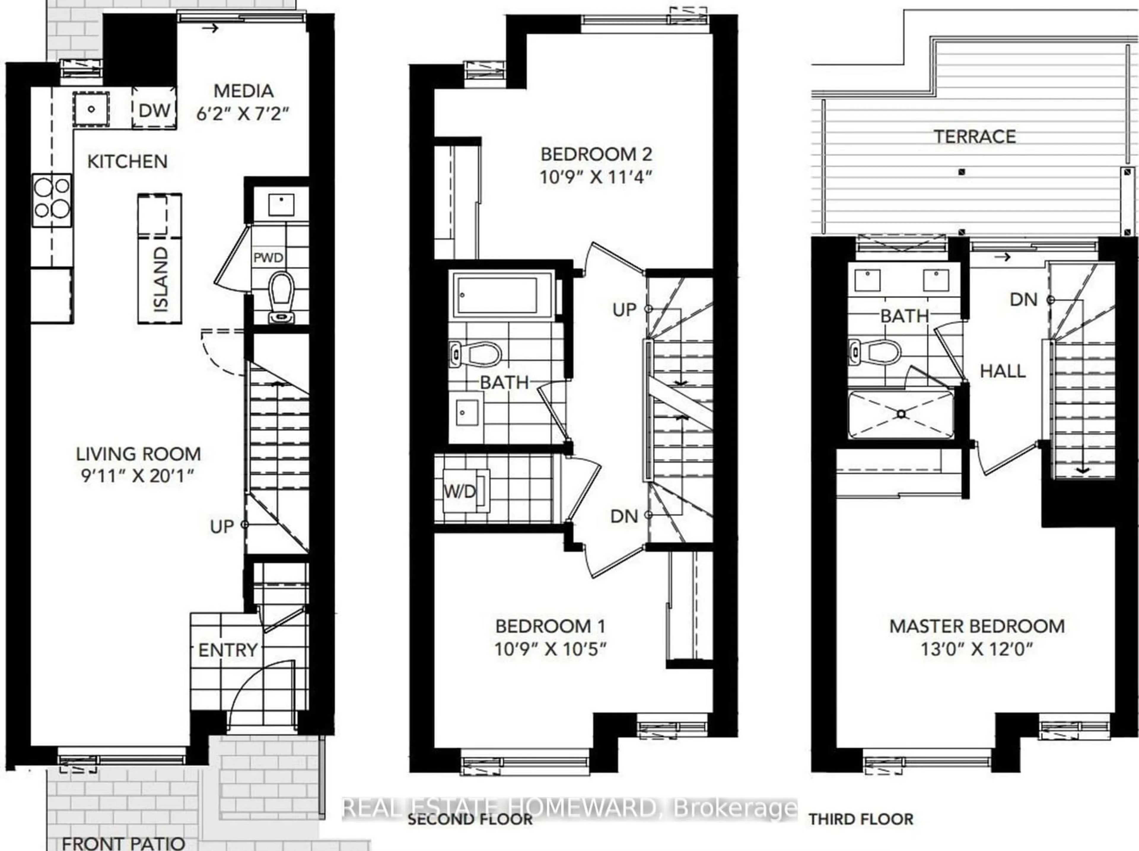 Floor plan for 17 St. Bartholomew St, Toronto Ontario M5A 0A3