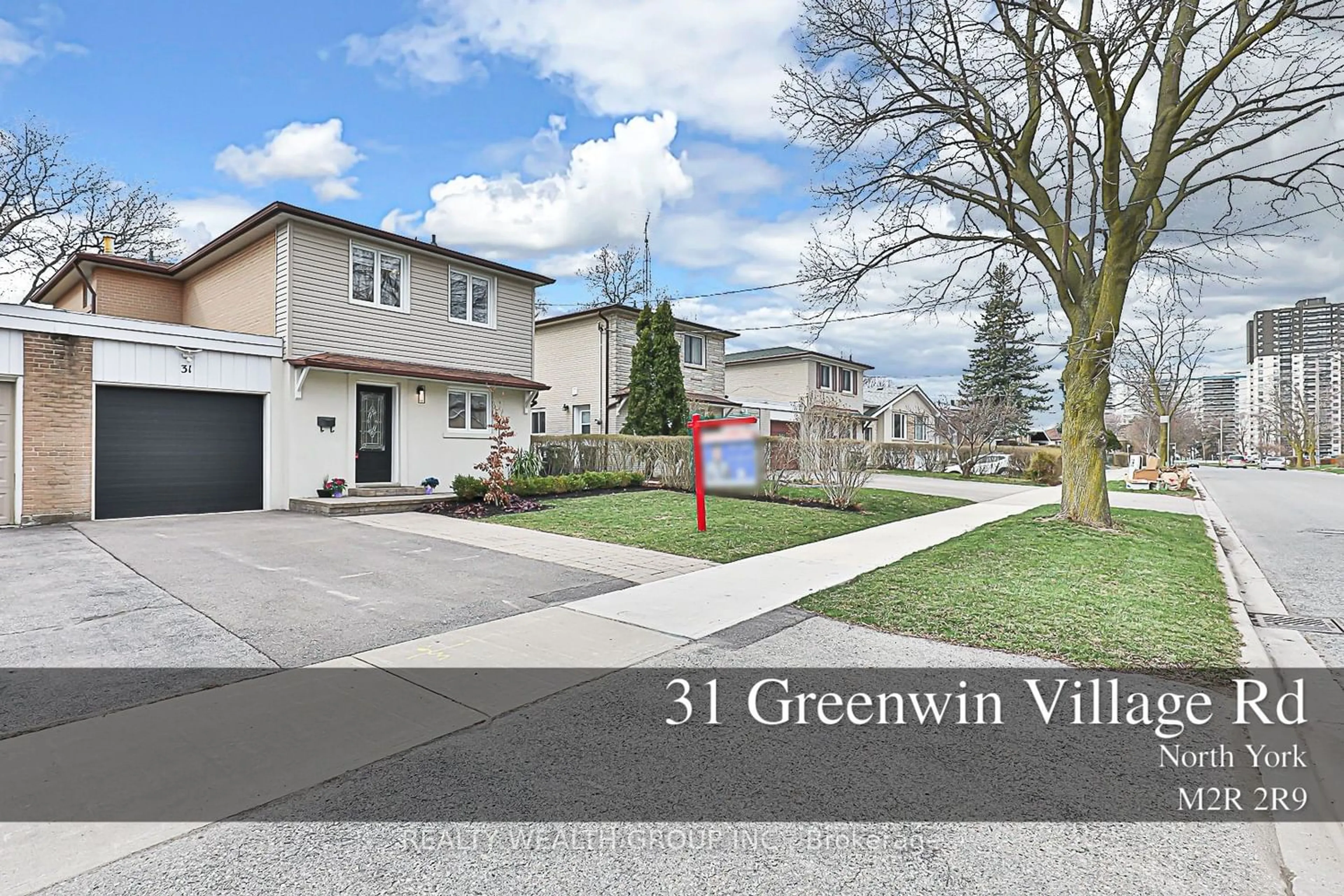 Street view for 31 Greenwin Village Rd, Toronto Ontario M2R 2R9