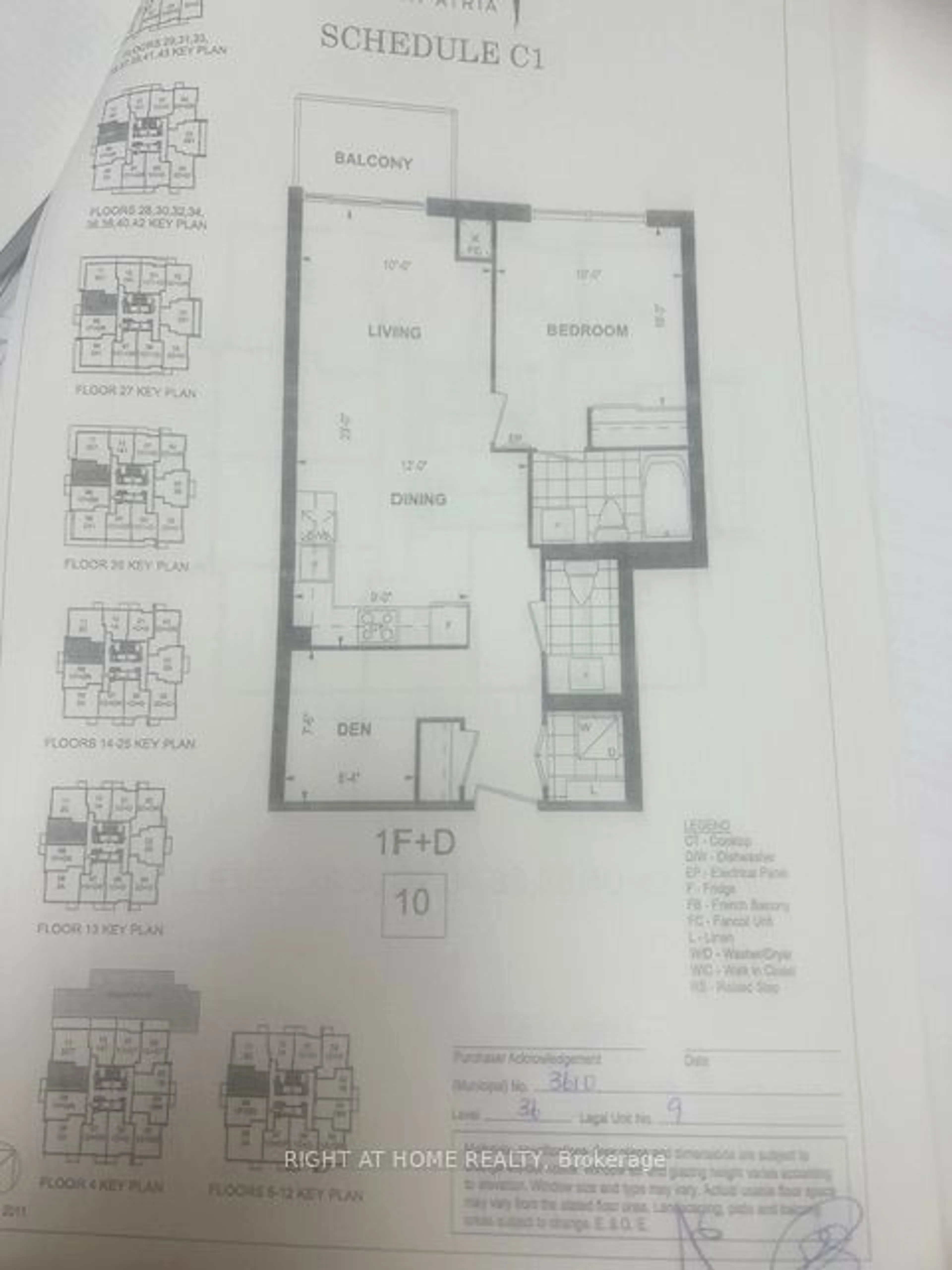 Floor plan for 55 Ann O'reilly Rd #3610, Toronto Ontario M2J 0E1