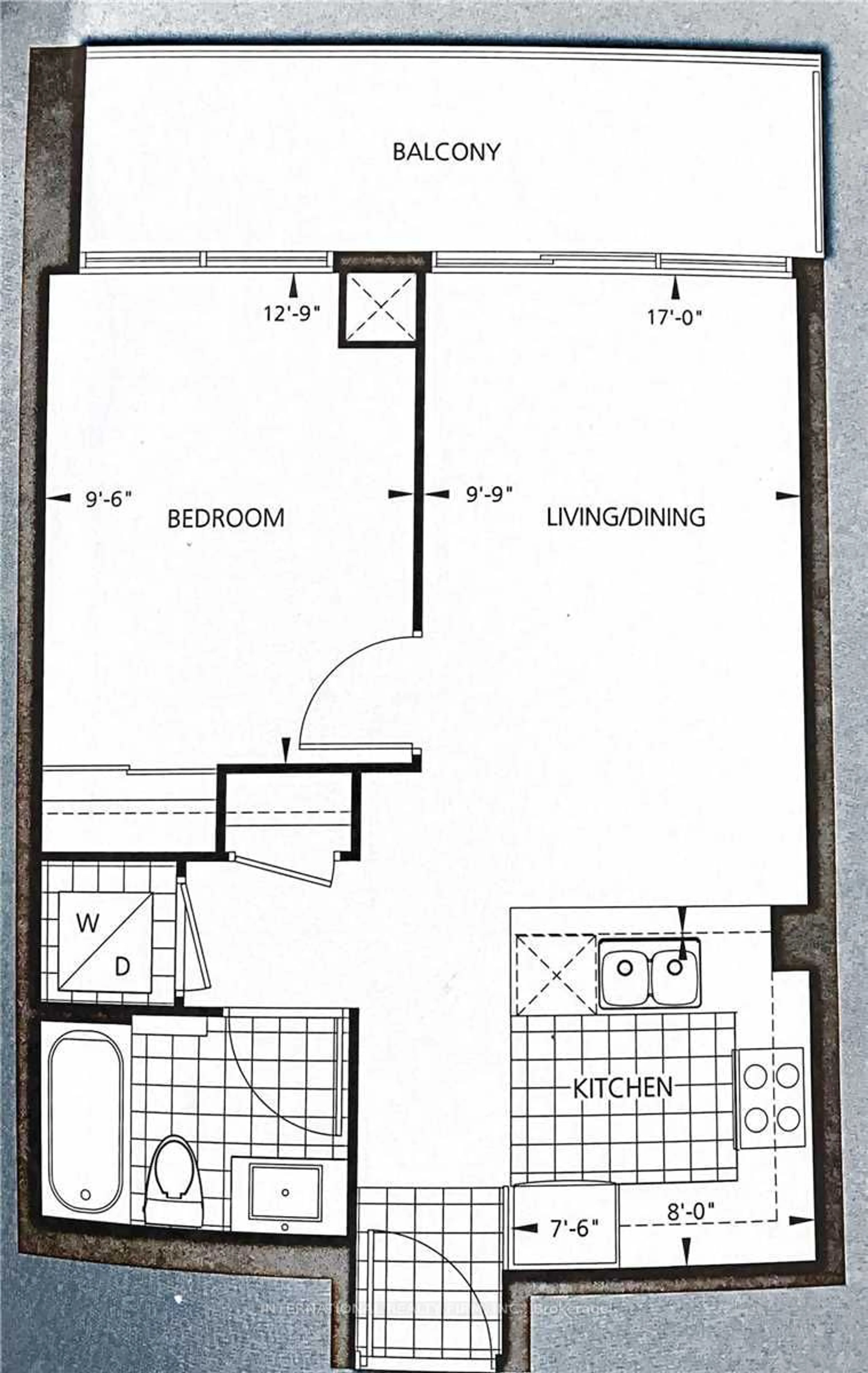 Floor plan for 5162 Yonge St #1811, Toronto Ontario M2N 0E9