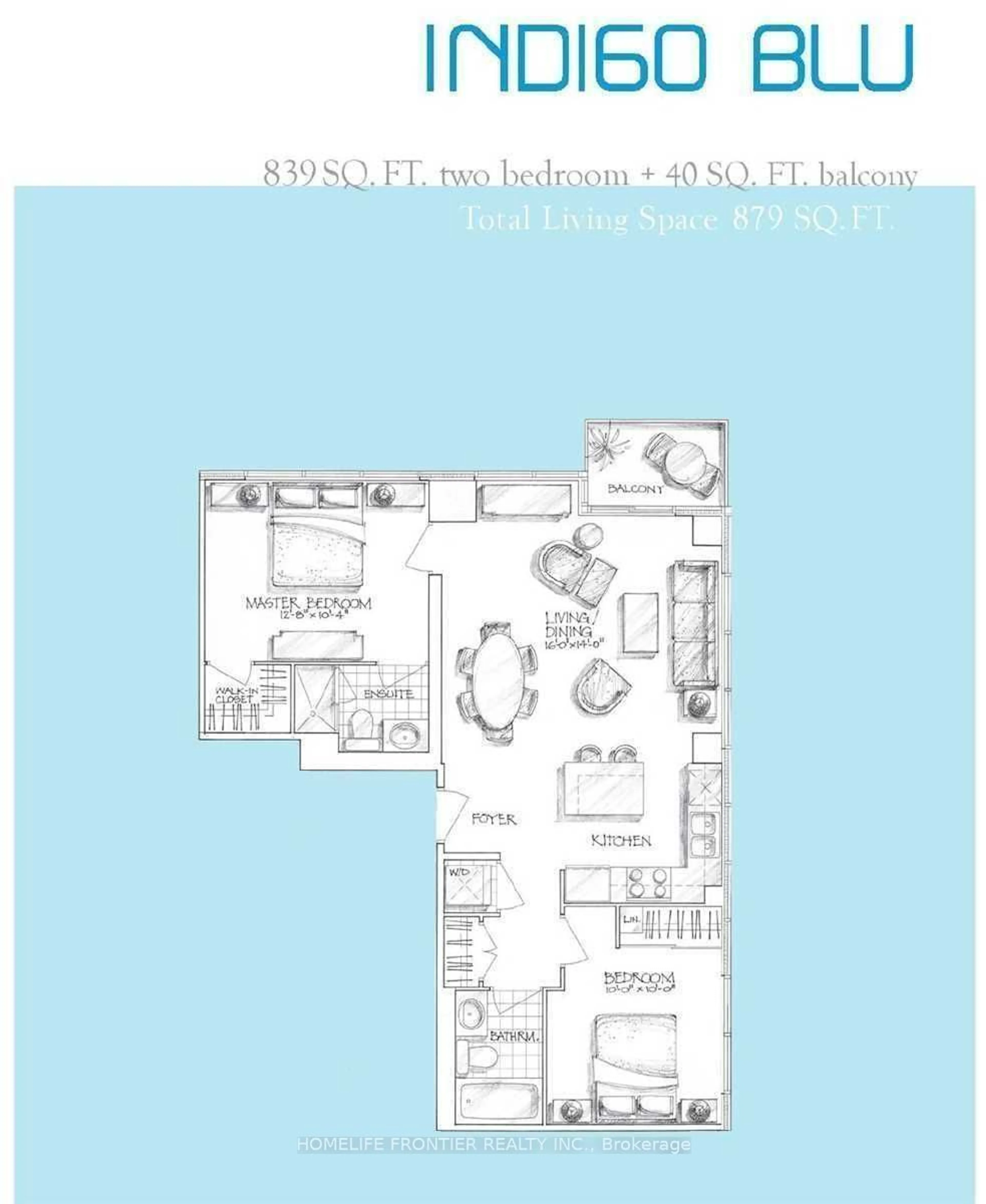 Floor plan for 21 Balmuto St #2002, Toronto Ontario M4Y 1W4