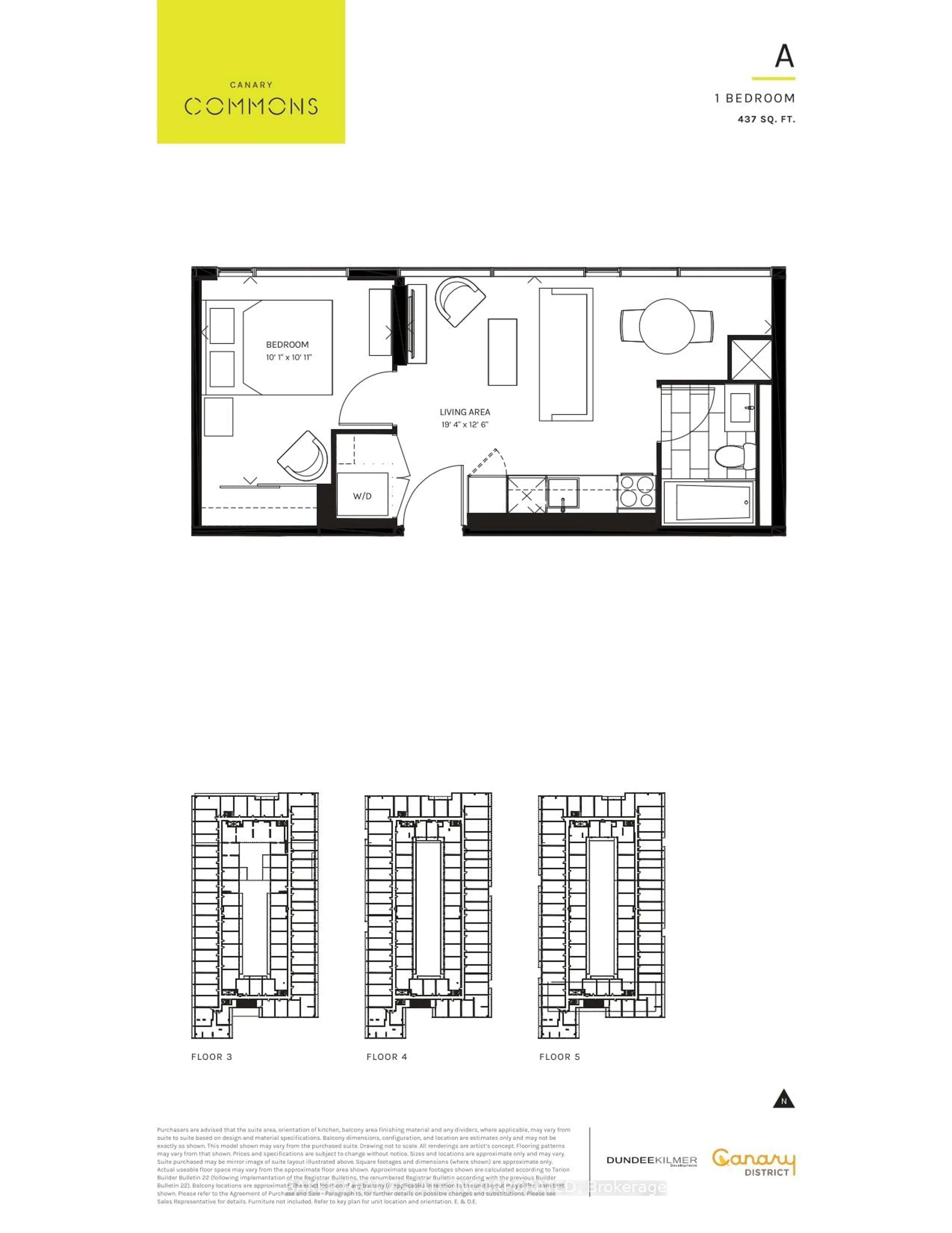 Floor plan for 180 Mill St #S550, Toronto Ontario M5A 0V7