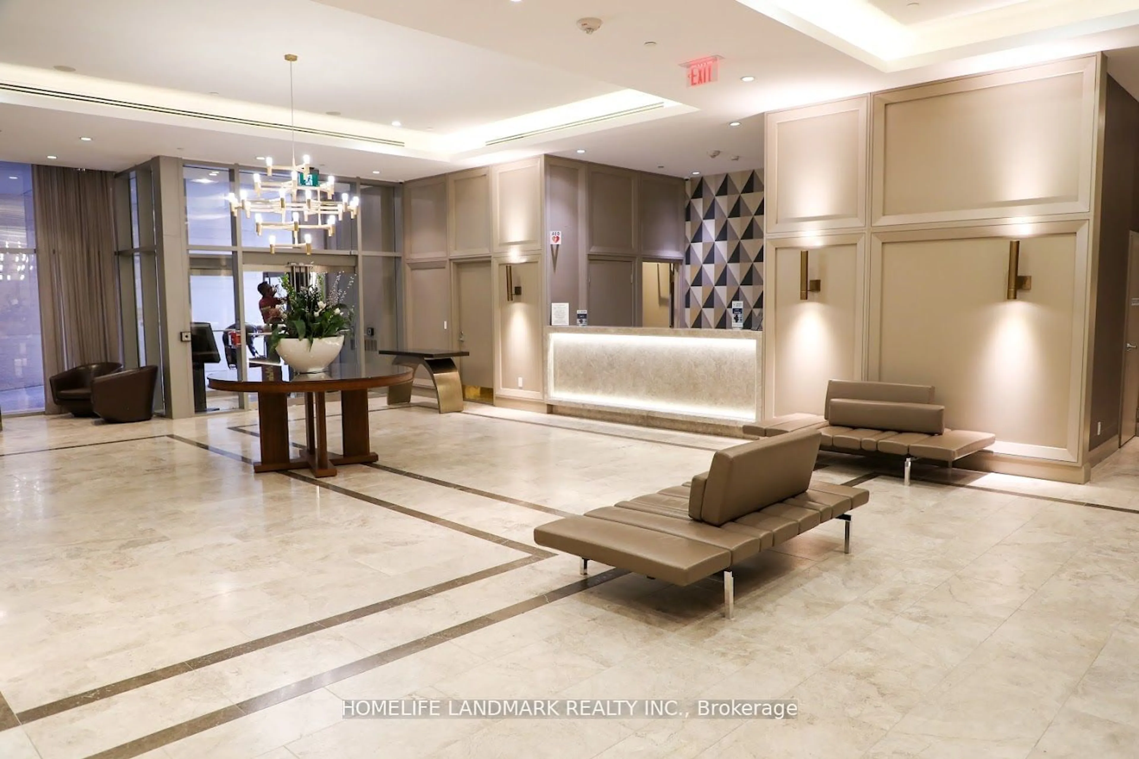 Indoor lobby for 155 Yorkville Ave #1920, Toronto Ontario M5R 0B4