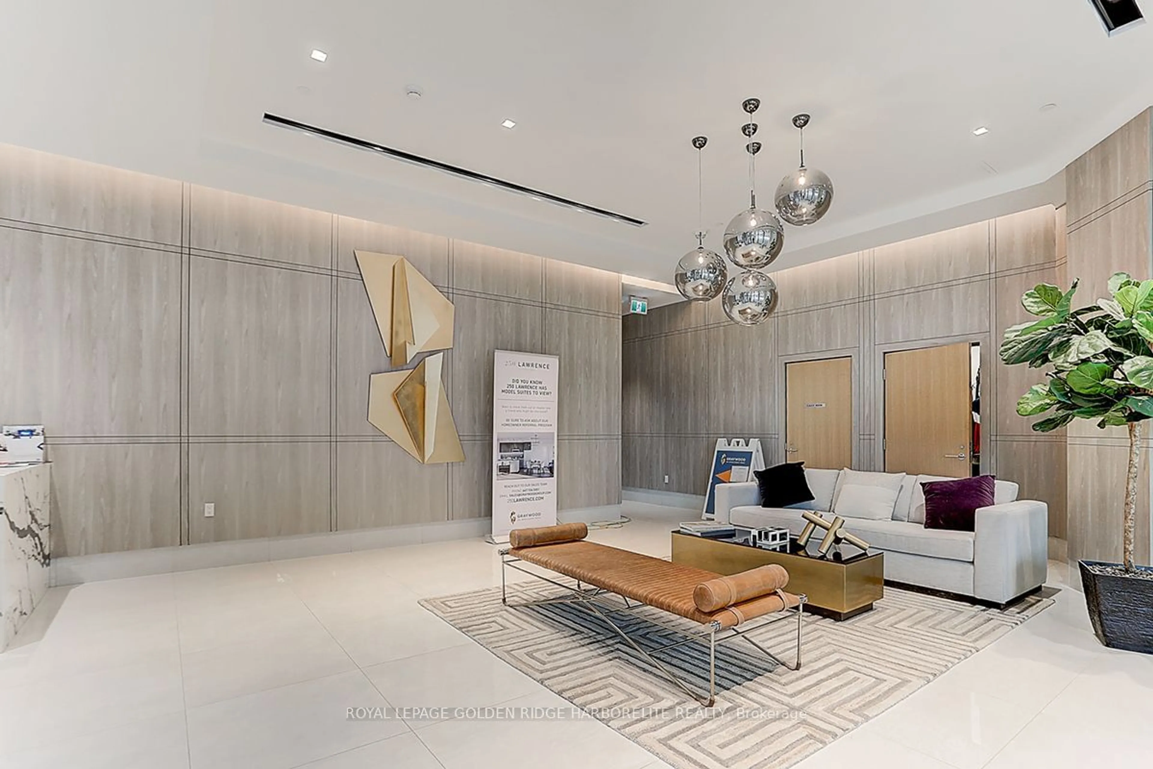 Indoor lobby for 250 Lawrence Ave #413, Toronto Ontario M5M 1B2