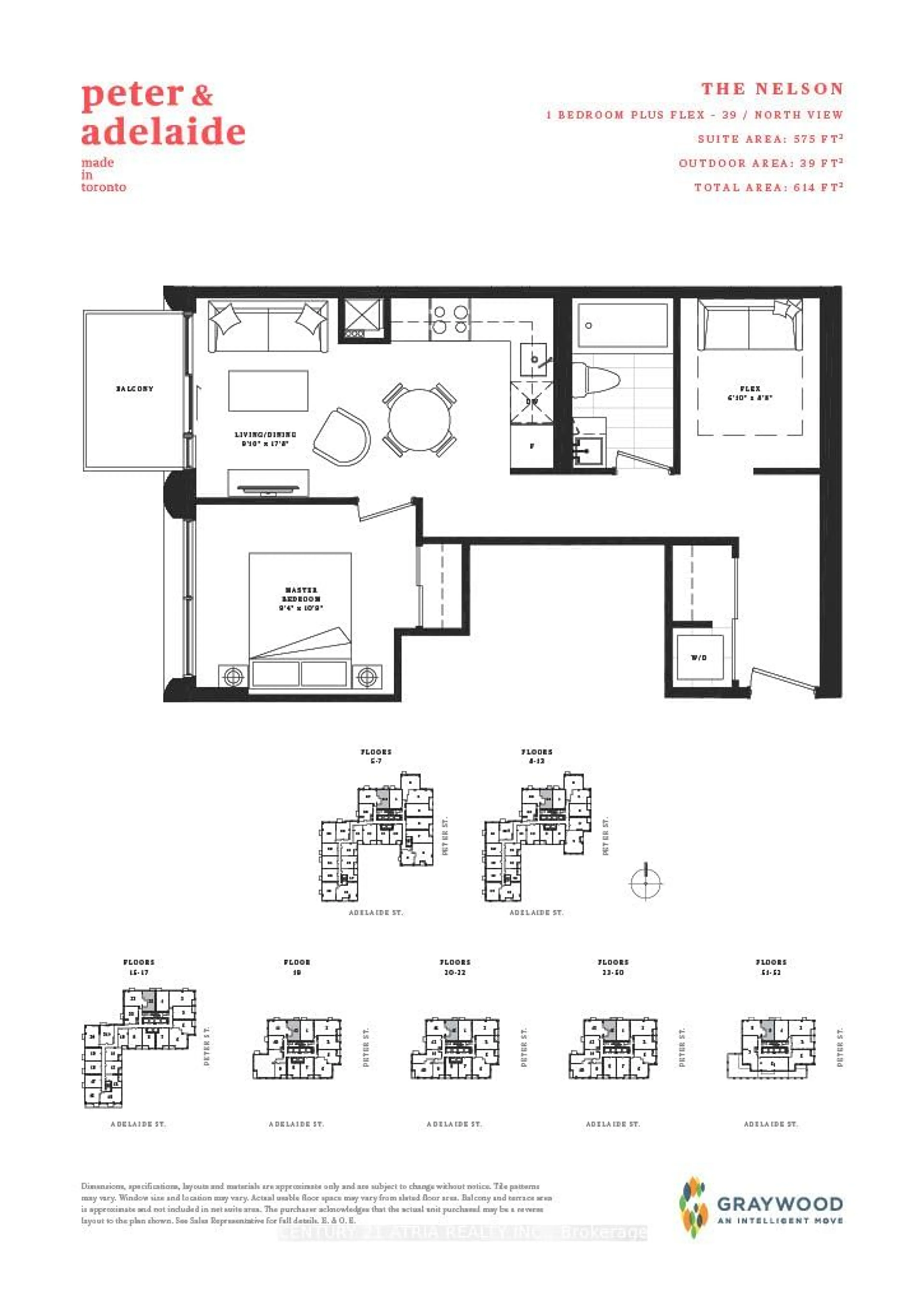 Floor plan for 108 Peter St #5209, Toronto Ontario M5V 0W2