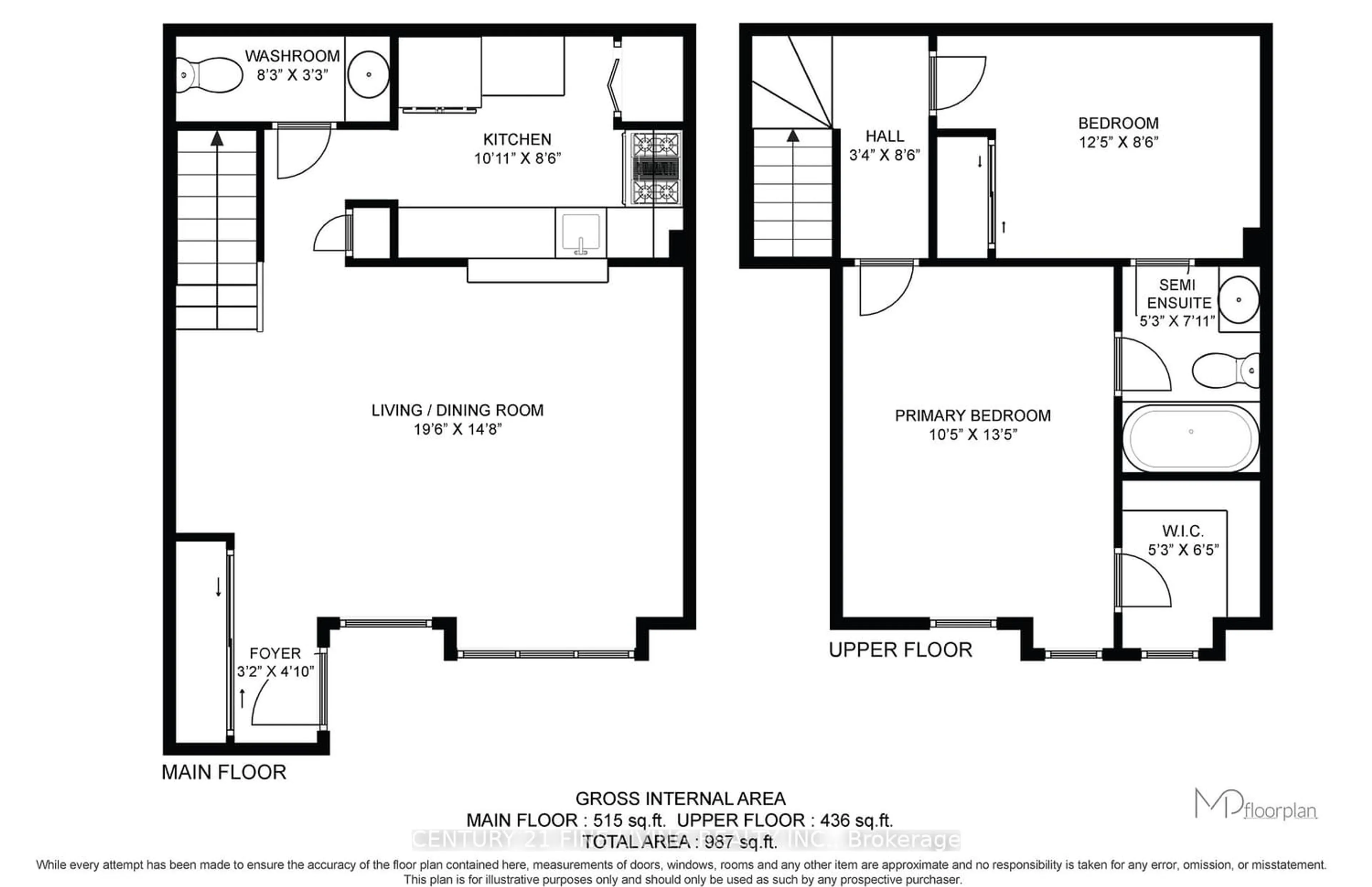 Floor plan for 5 Everson Dr #1220, Toronto Ontario M2N 7C3
