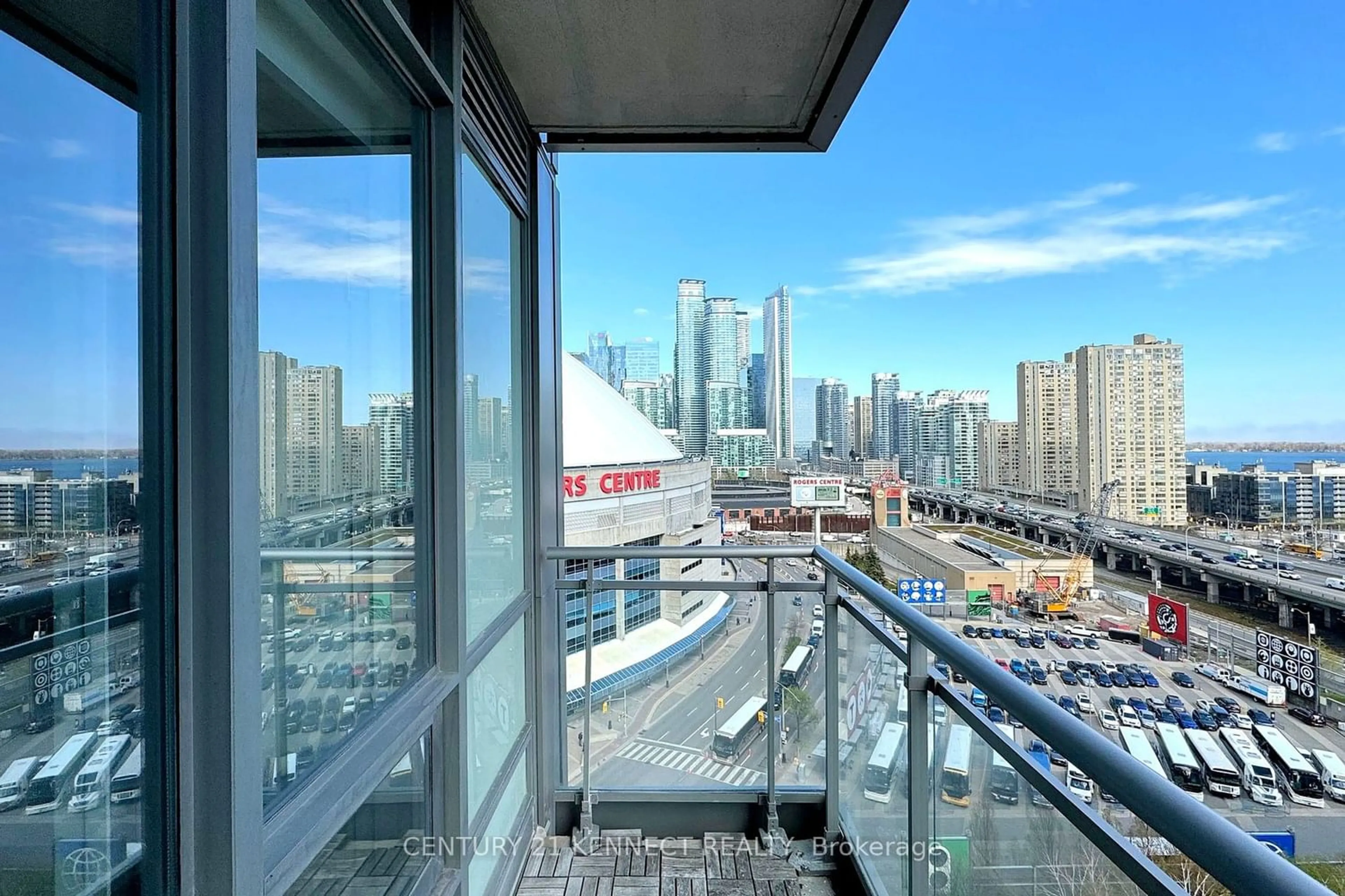 Balcony in the apartment for 3 Navy Wharf Crt #1610, Toronto Ontario M5V 3V1