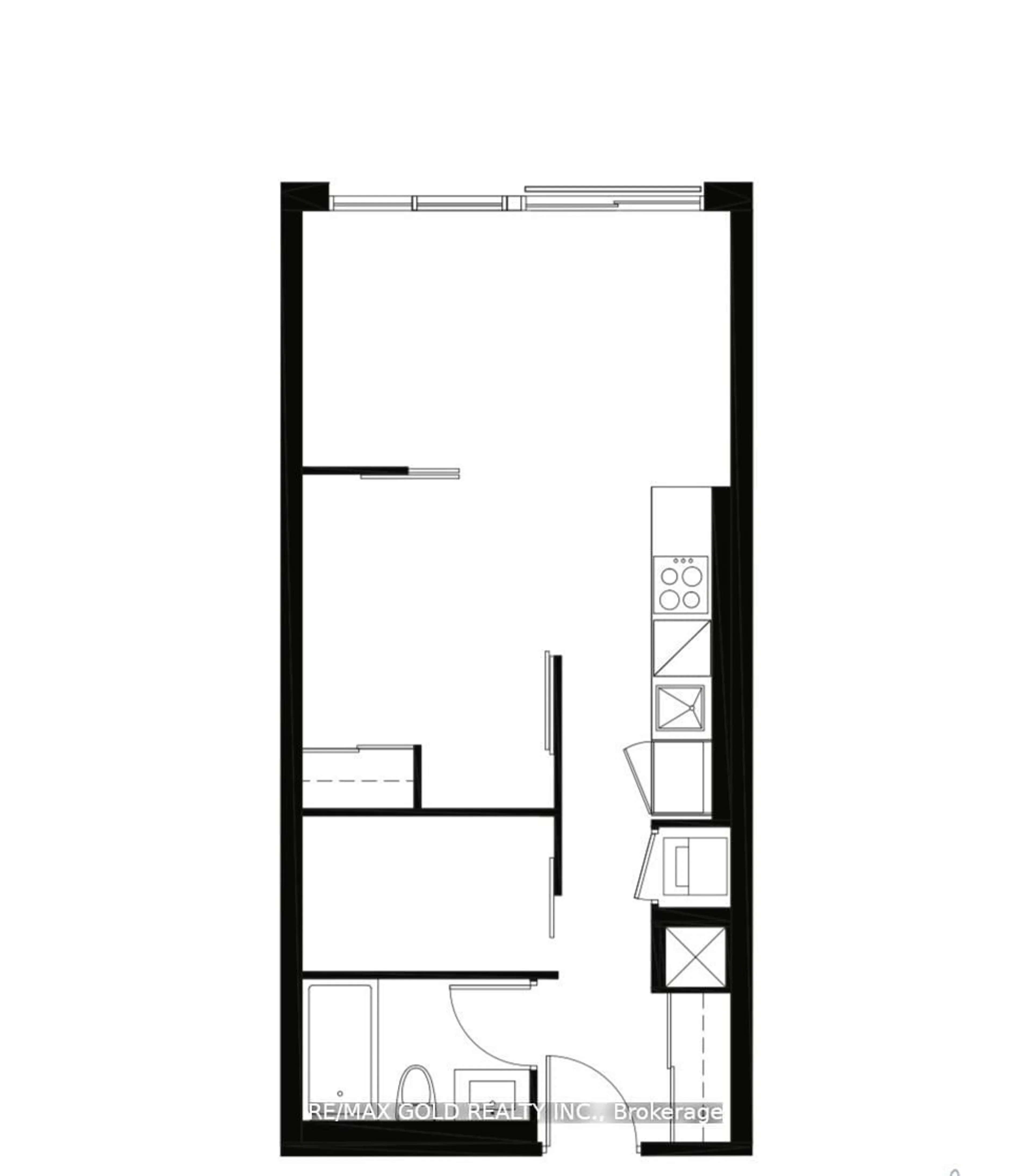 Floor plan for 2020 Bathurst St #216, Toronto Ontario M5P 3L1