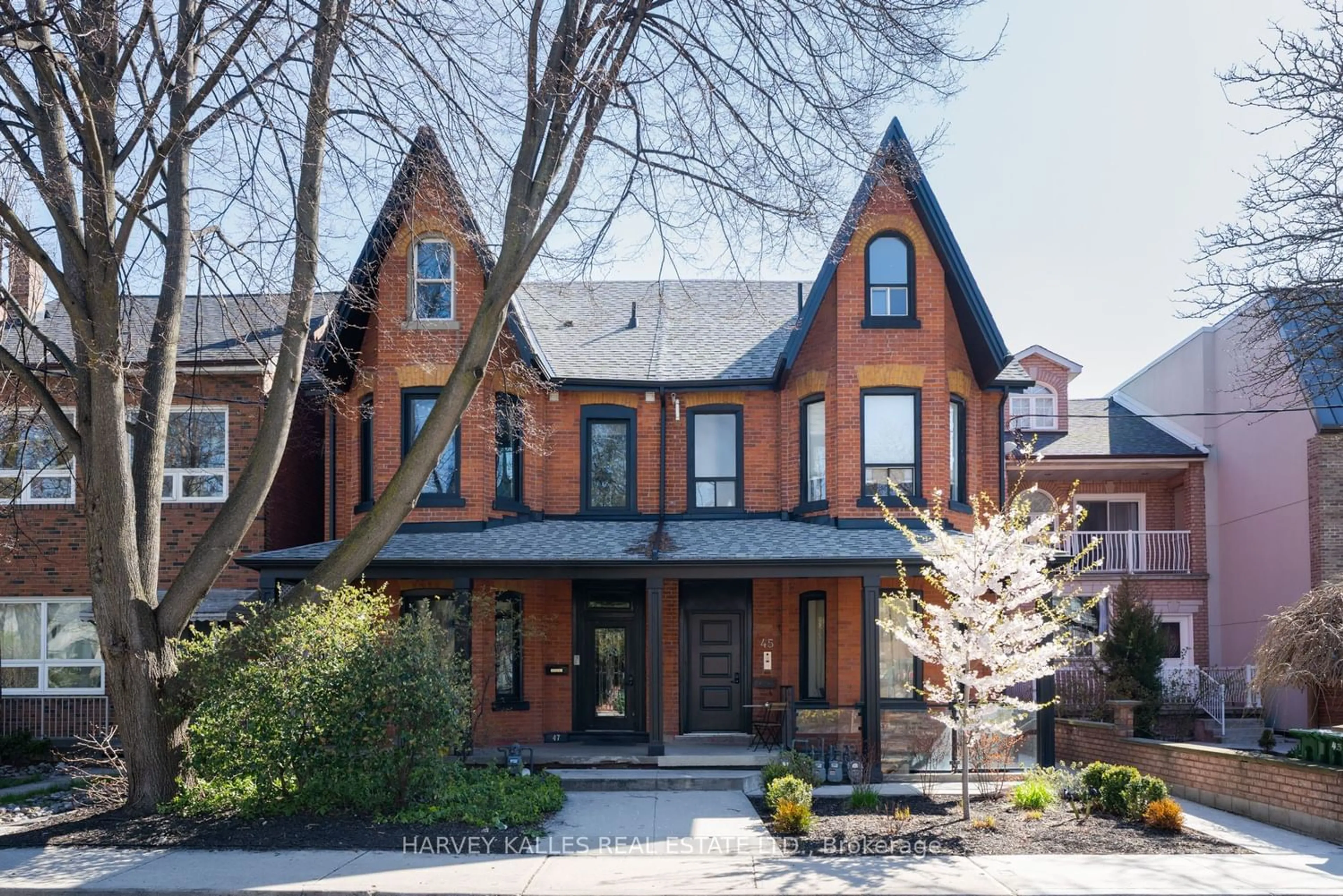 Home with brick exterior material for 45 Northcote Ave, Toronto Ontario M6J 3K2