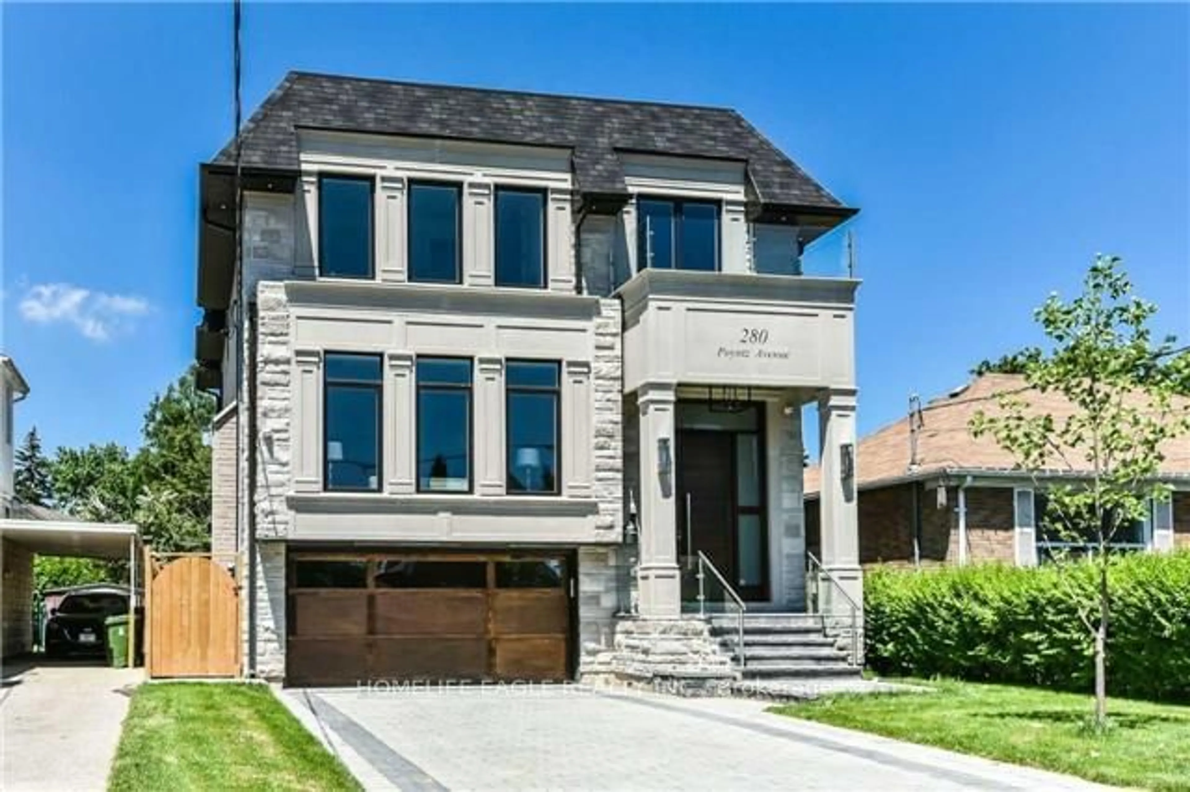 Home with brick exterior material for 280 Poyntz Ave, Toronto Ontario M2N 1J9