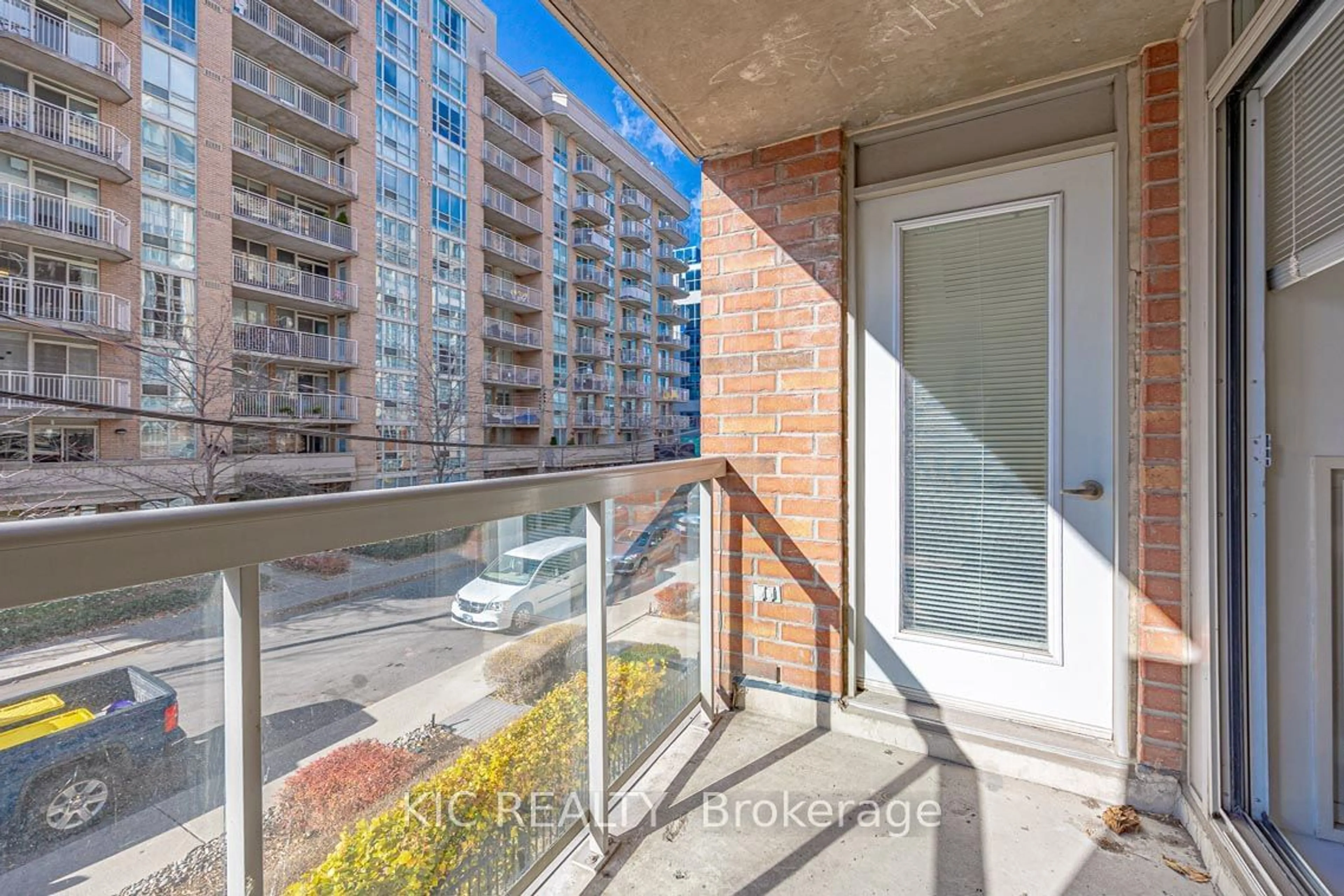 Balcony in the apartment for 15 Stafford St #412, Toronto Ontario M5V 3X6