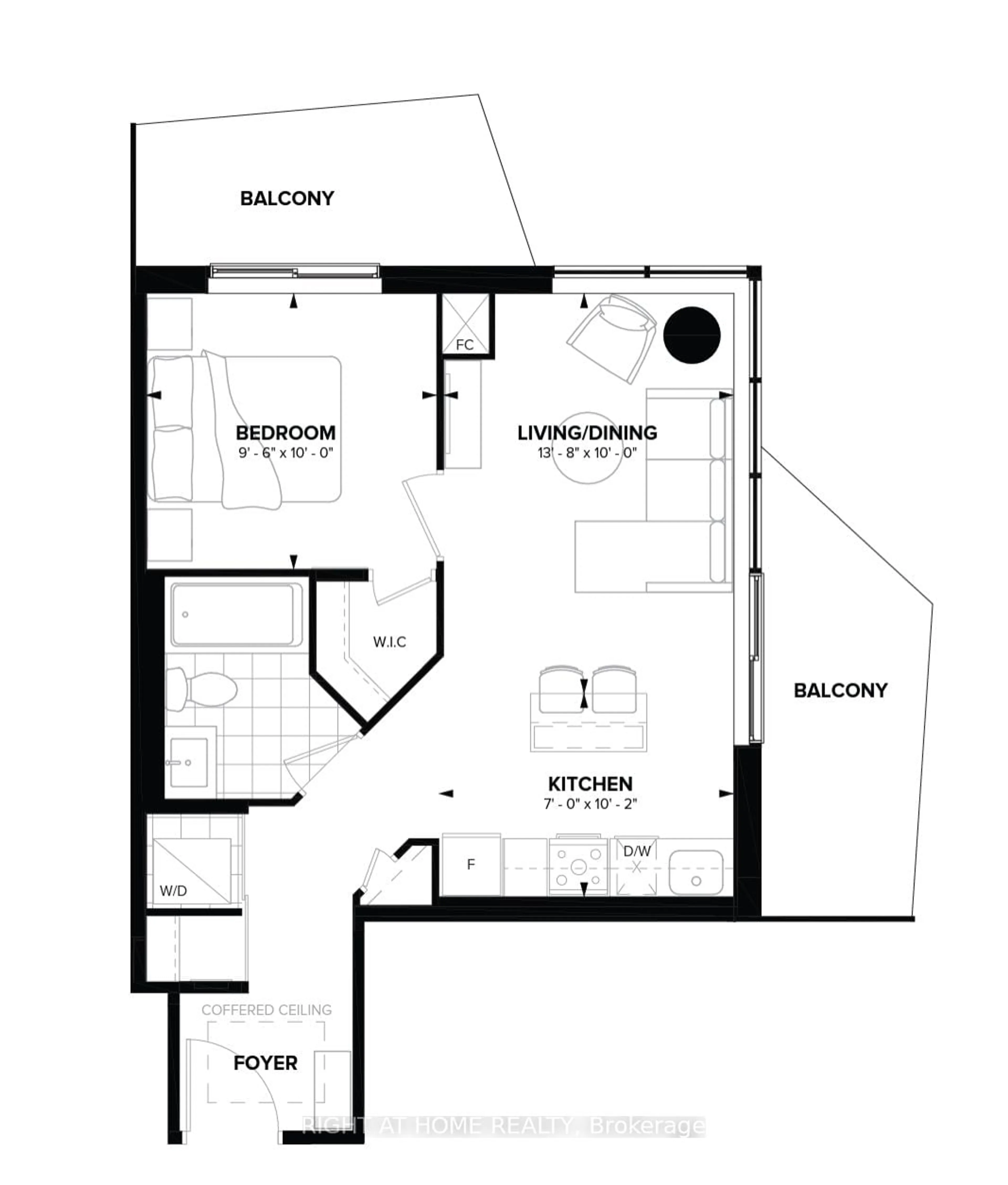 Floor plan for 15 Ellerslie Ave #502, Toronto Ontario M2N 0E7