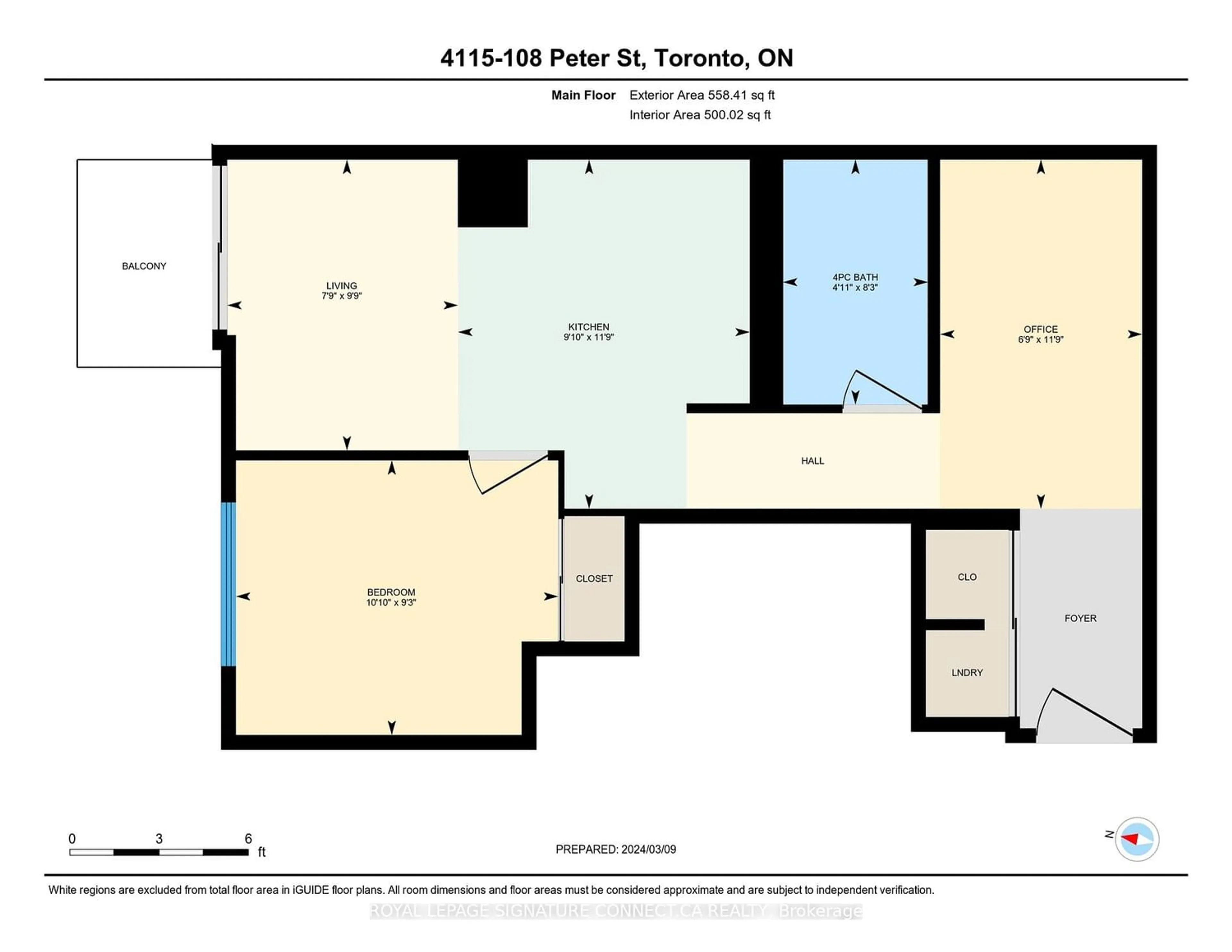 Floor plan for 108 Peter St #4115, Toronto Ontario M5V 0W2