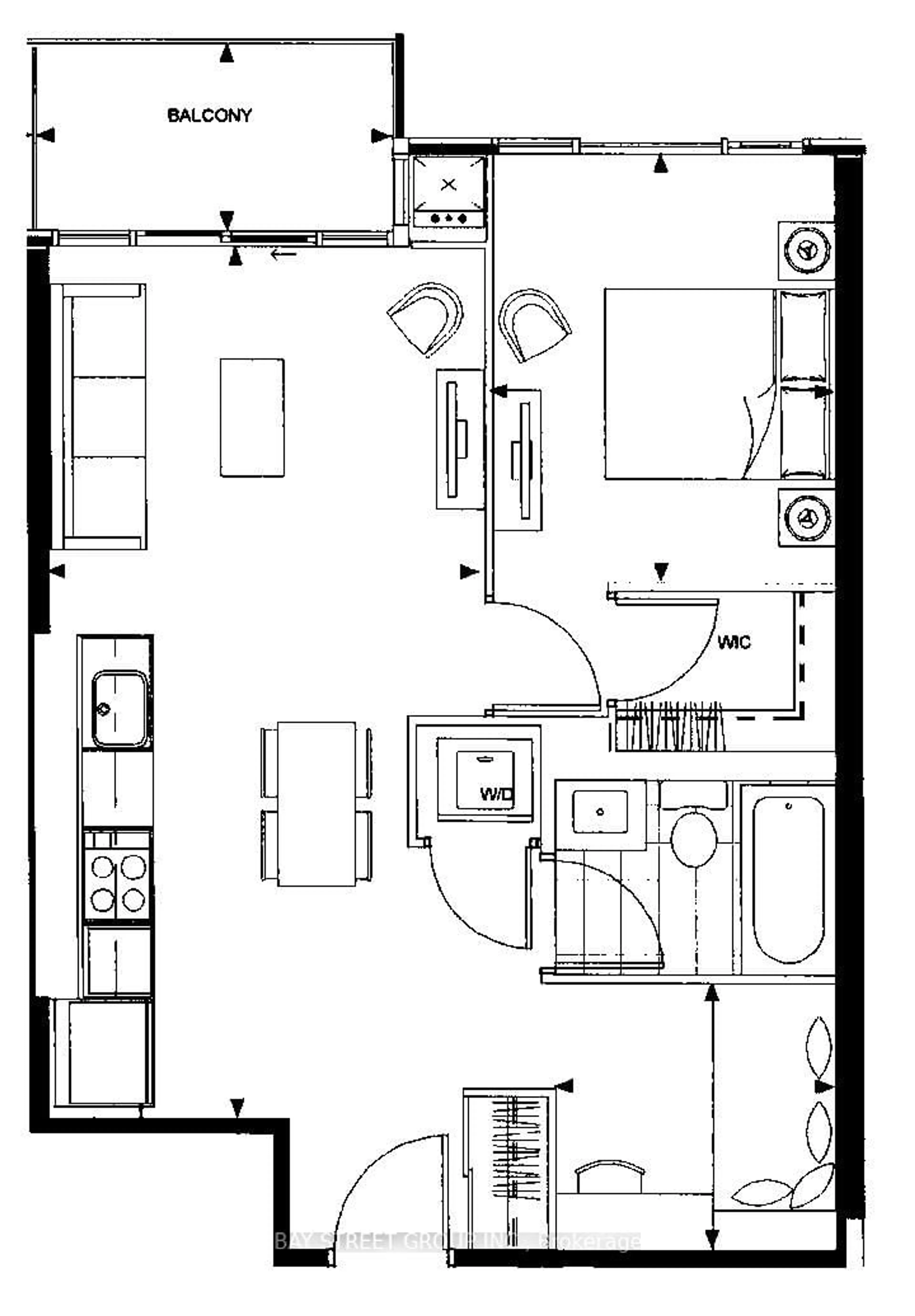 Floor plan for 525 Adelaide St #Ph11, Toronto Ontario M5V 1T6