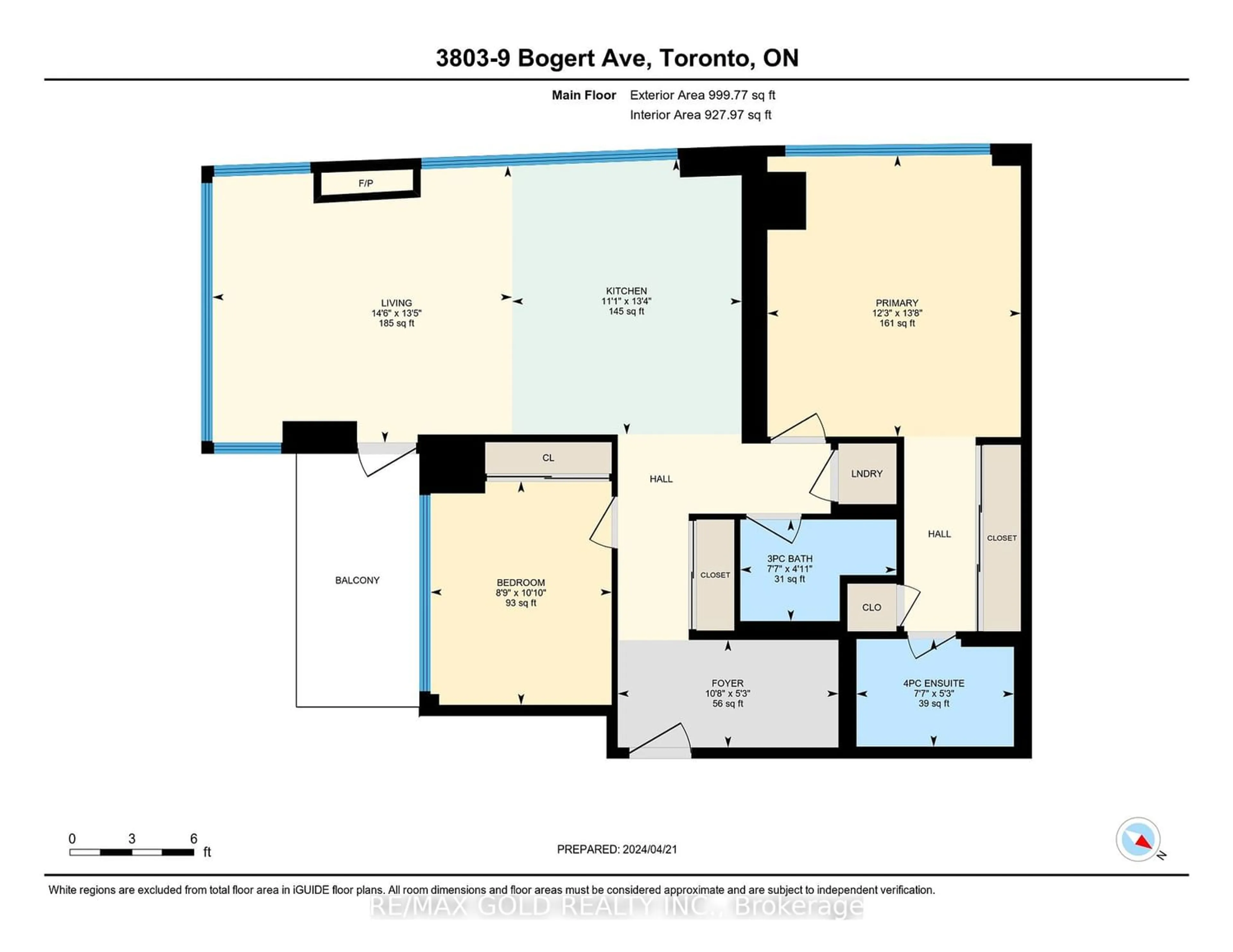 Floor plan for 9 Bogert Ave #3803, Toronto Ontario M2N 0H3