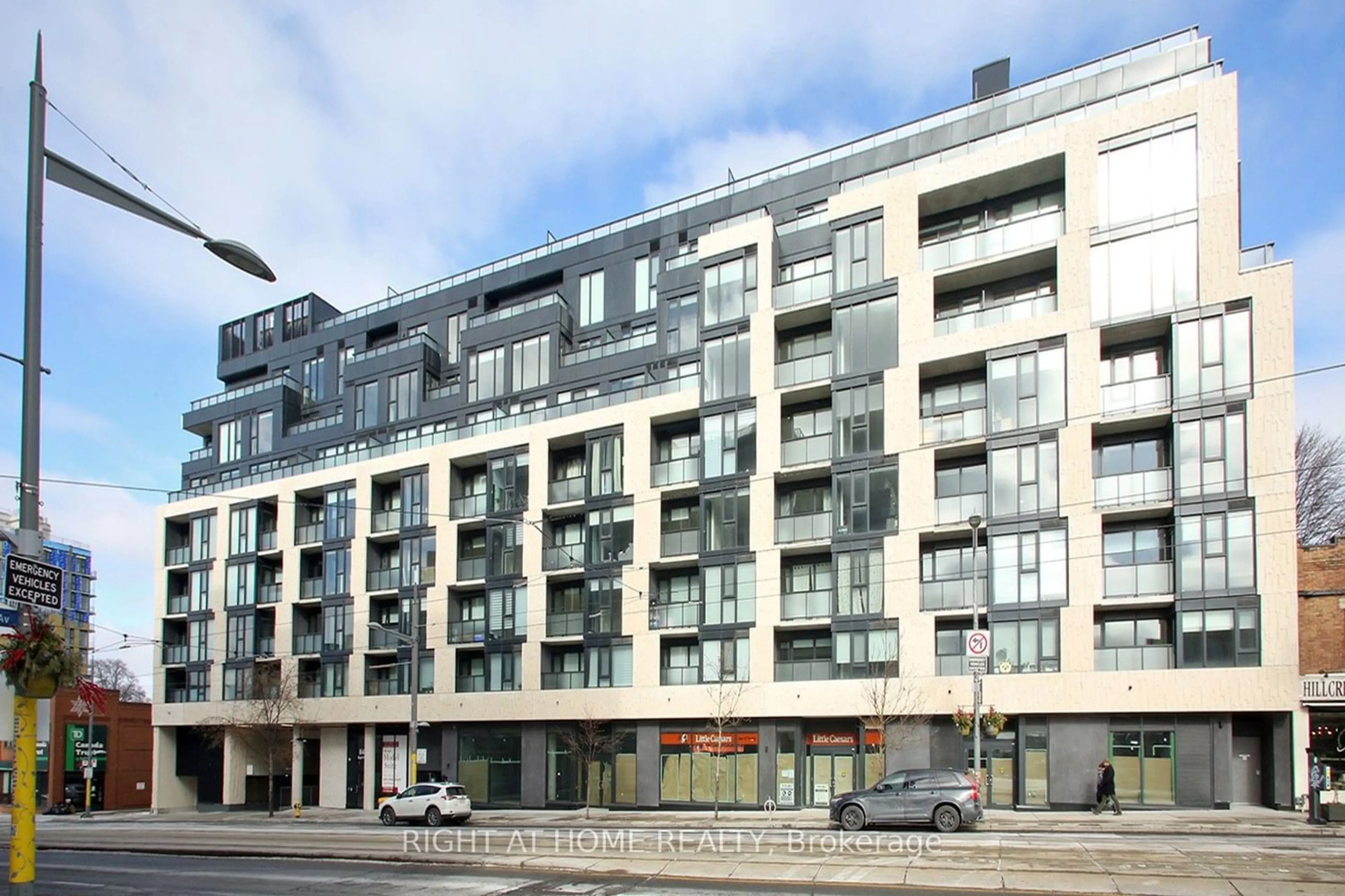 A pic from exterior of the house or condo for 840 St. Clair Ave #415, Toronto Ontario M6C 1C1
