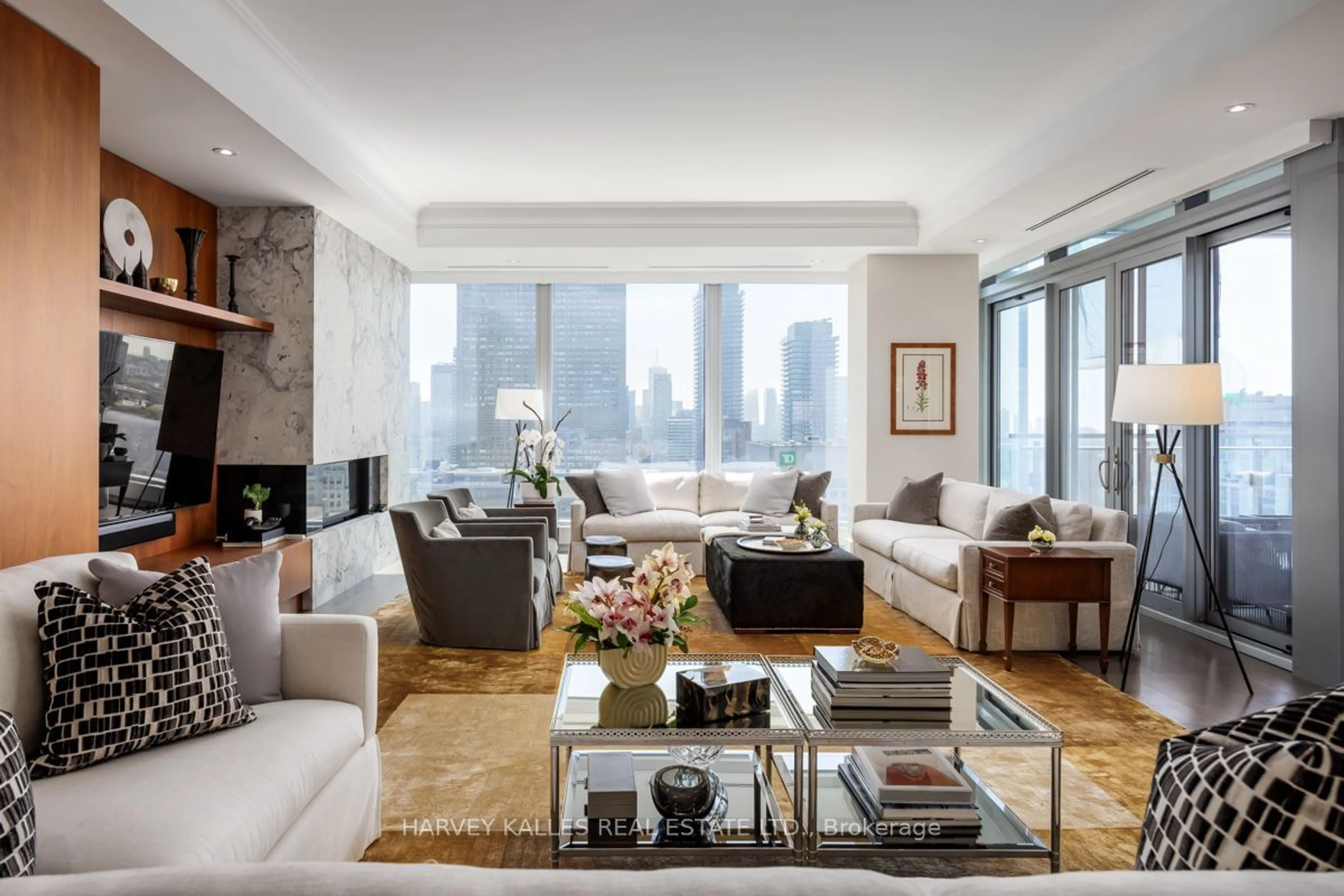 Living room for 50 Yorkville Ave #2704, Toronto Ontario M4W 0A3