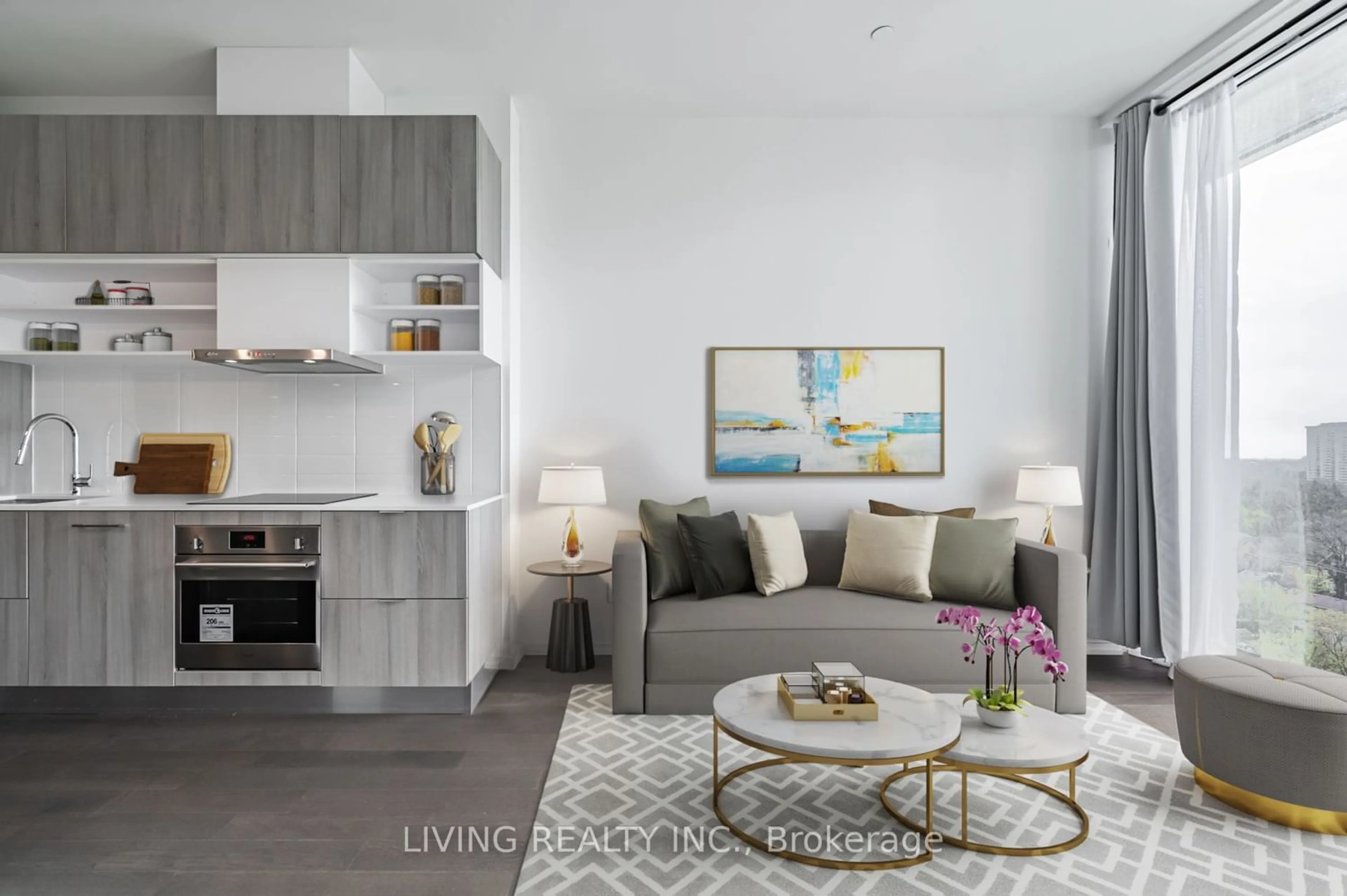 Living room for 5 Soudan Ave #1702, Toronto Ontario M4S 0B1