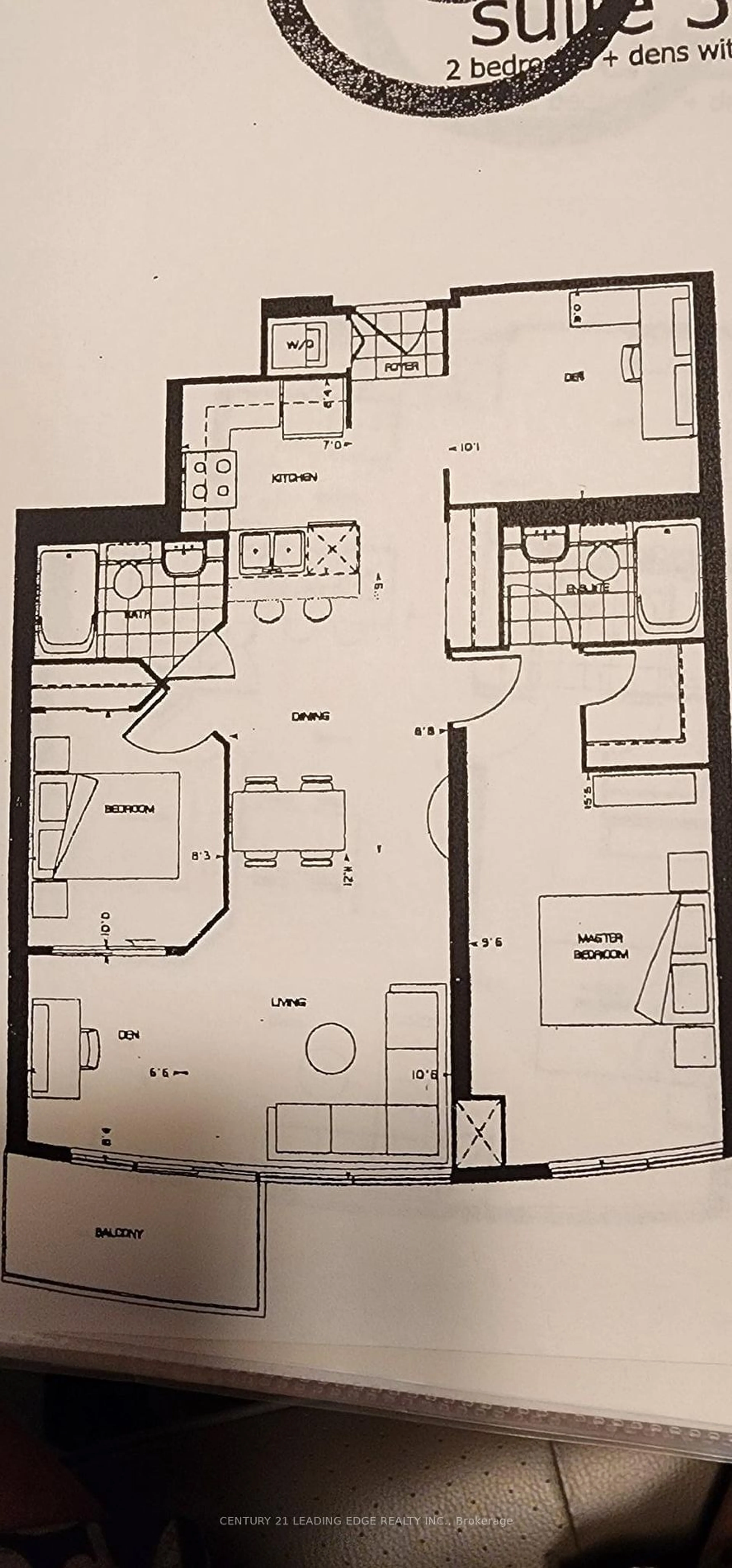 Floor plan for 373 Front St #307, Toronto Ontario M5V 3R7