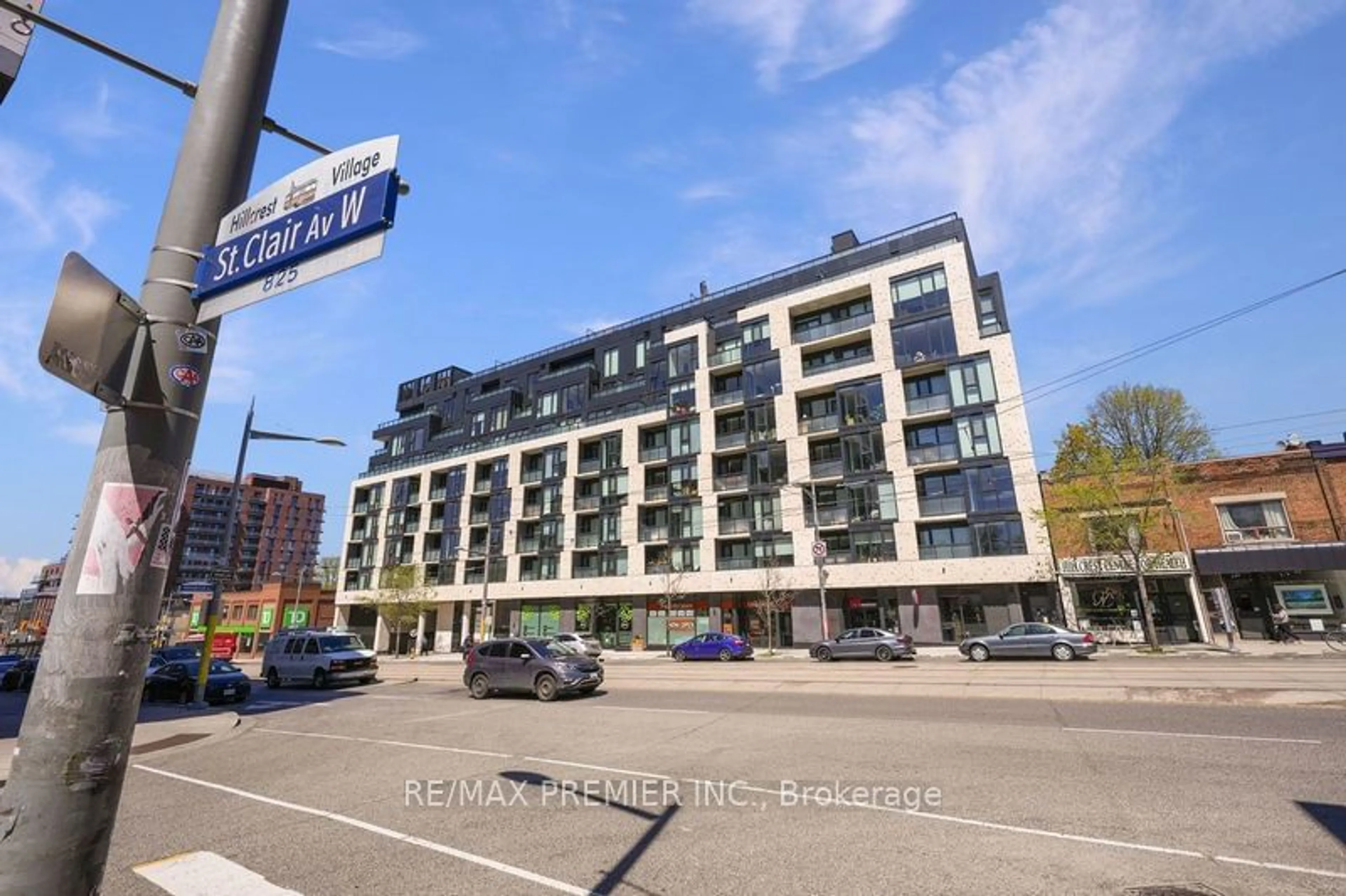 A pic from exterior of the house or condo for 840 St Clair Ave #615, Toronto Ontario M6C 0A4