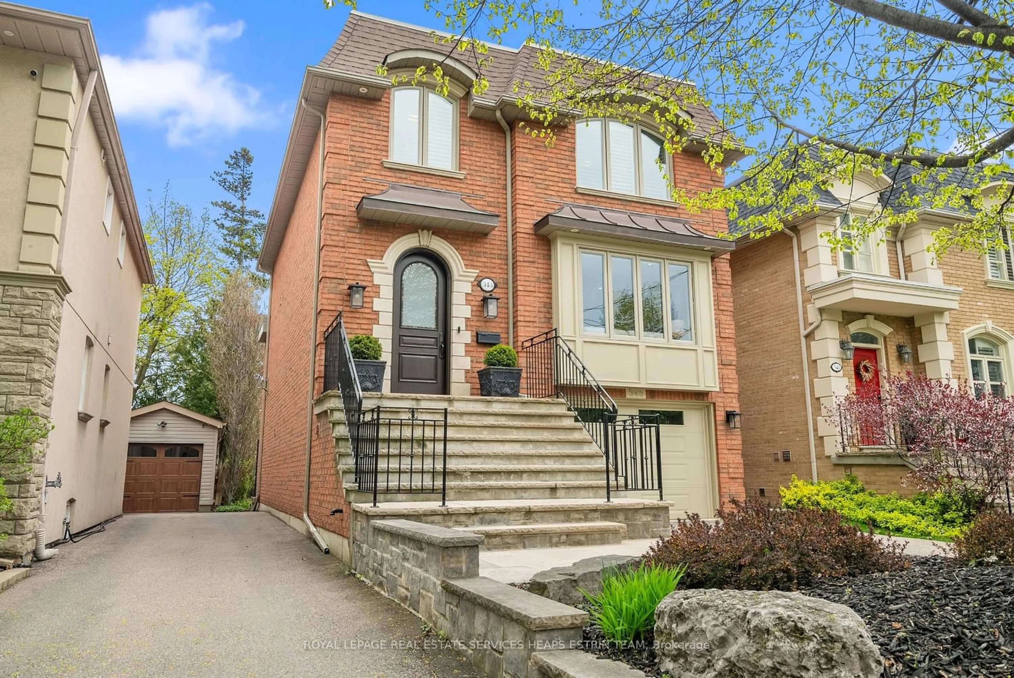 Frontside or backside of a home for 343 Laird Dr, Toronto Ontario M4G 3Y1