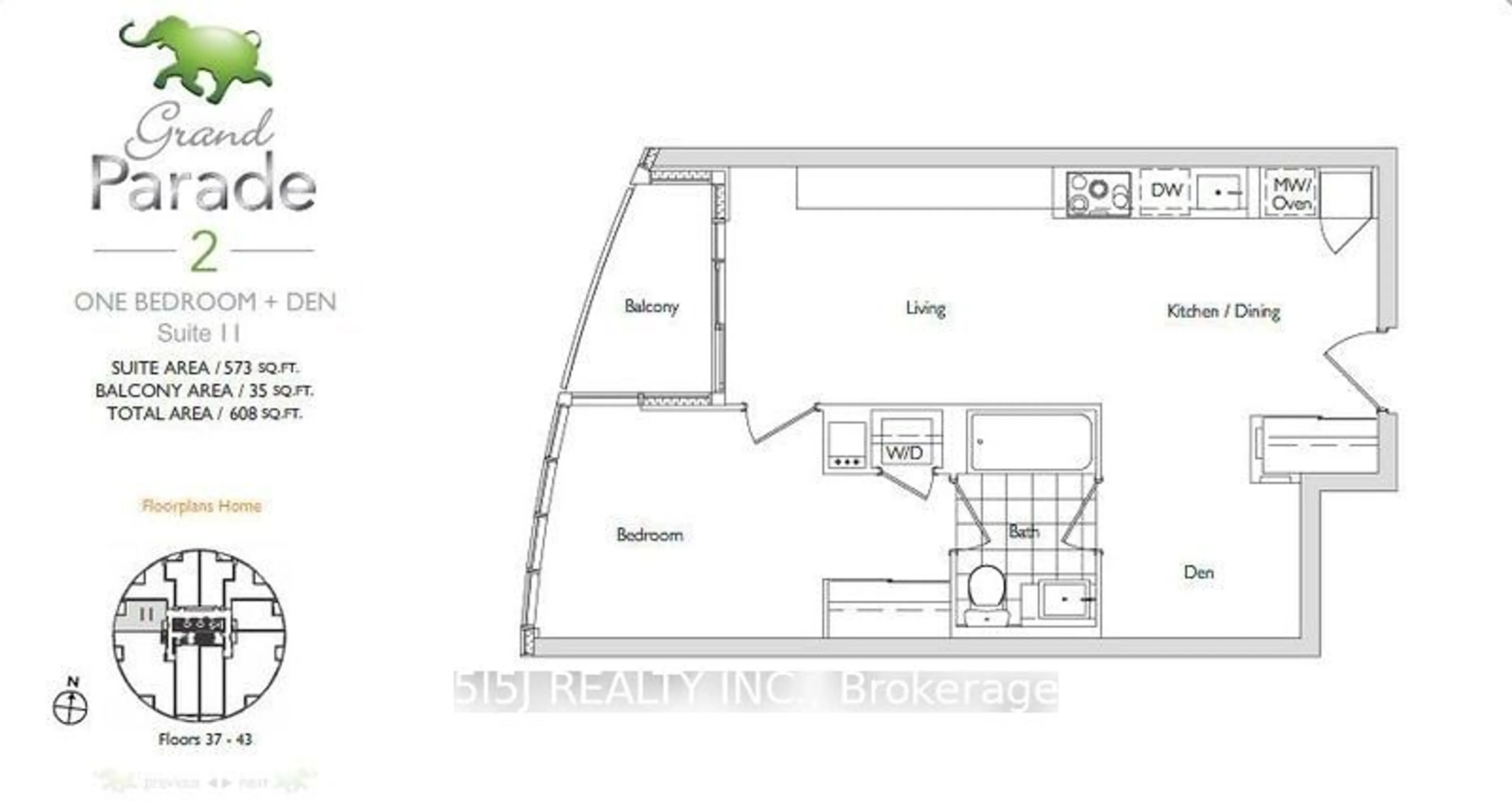 Floor plan for 21 Iceboat Terr #1711, Toronto Ontario M5V 4A9