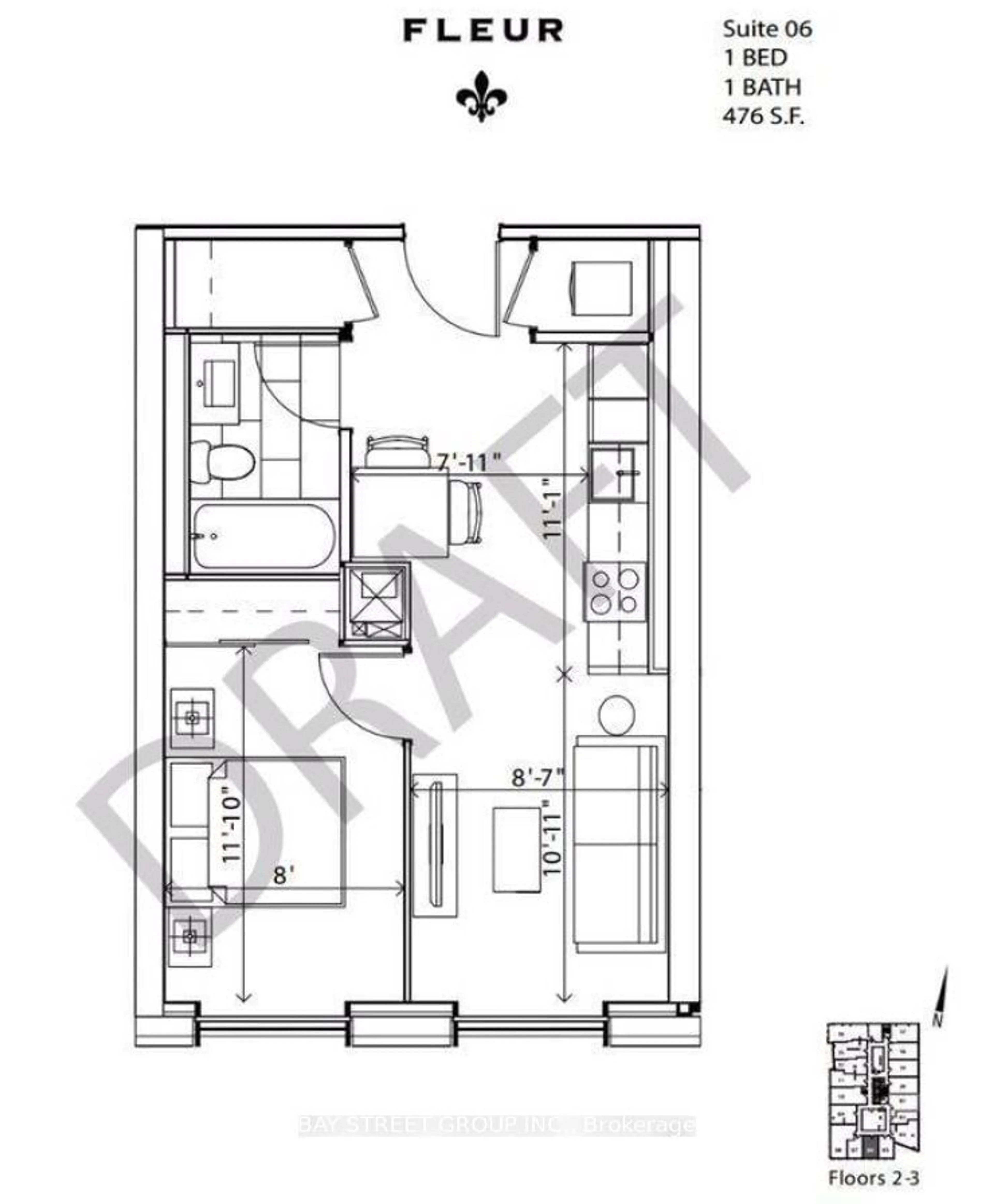Floor plan for 60 Shuter St #206, Toronto Ontario M5B 1A8