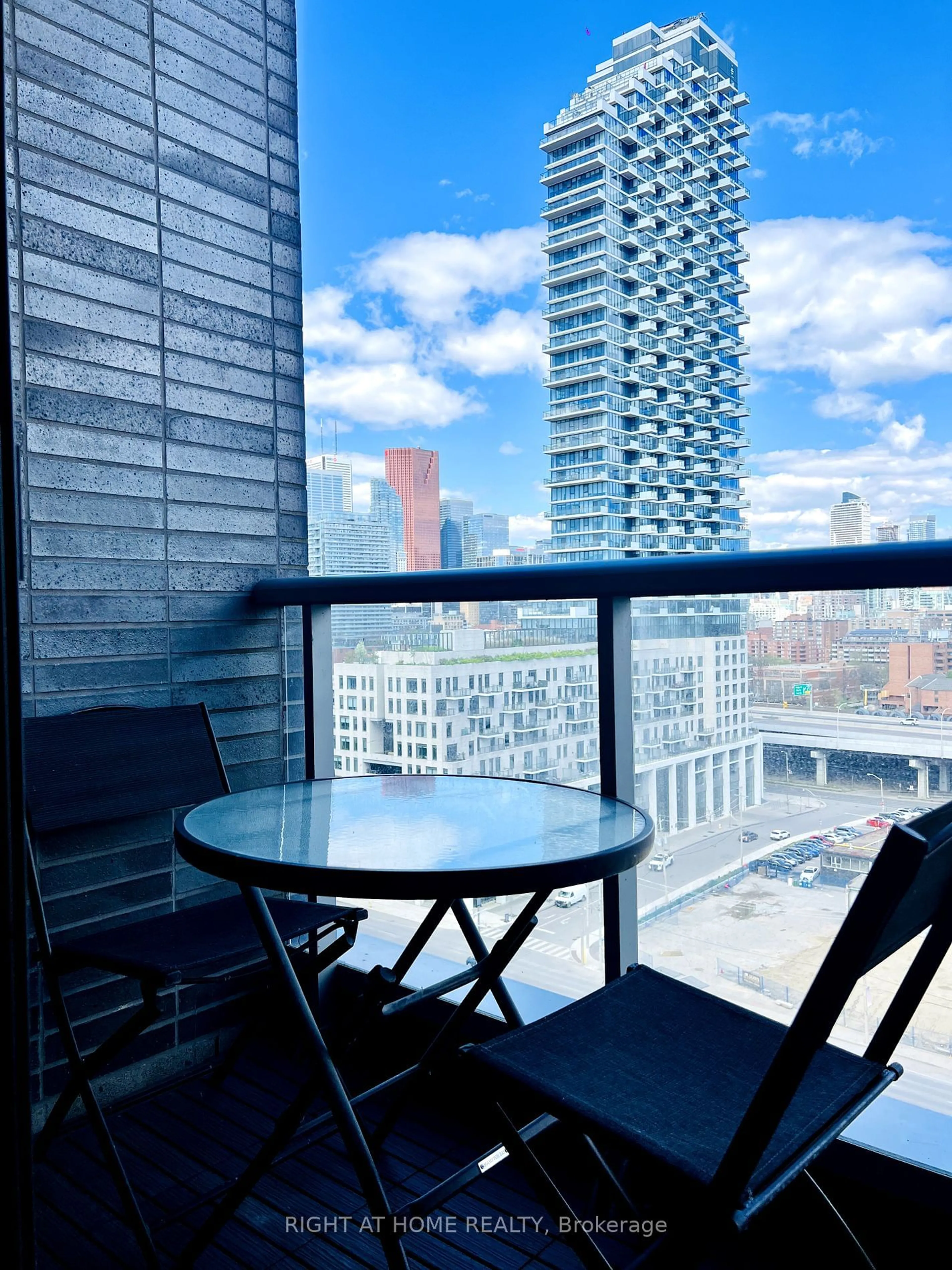 Balcony in the apartment for 1 Edgewater Dr #Sph23, Toronto Ontario M5A 0L1
