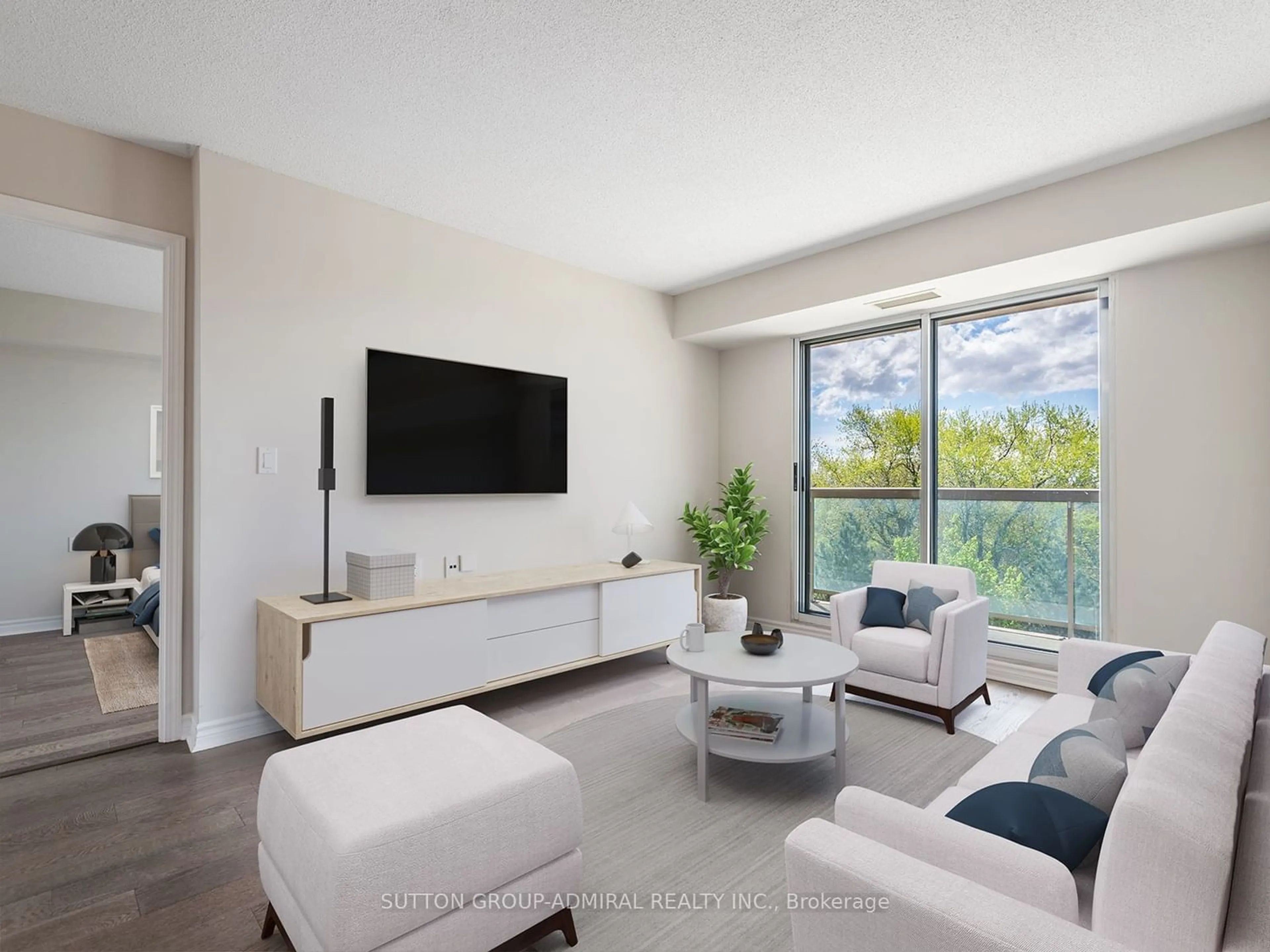 Living room for 935 Sheppard Ave #502, Toronto Ontario M3H 2T7