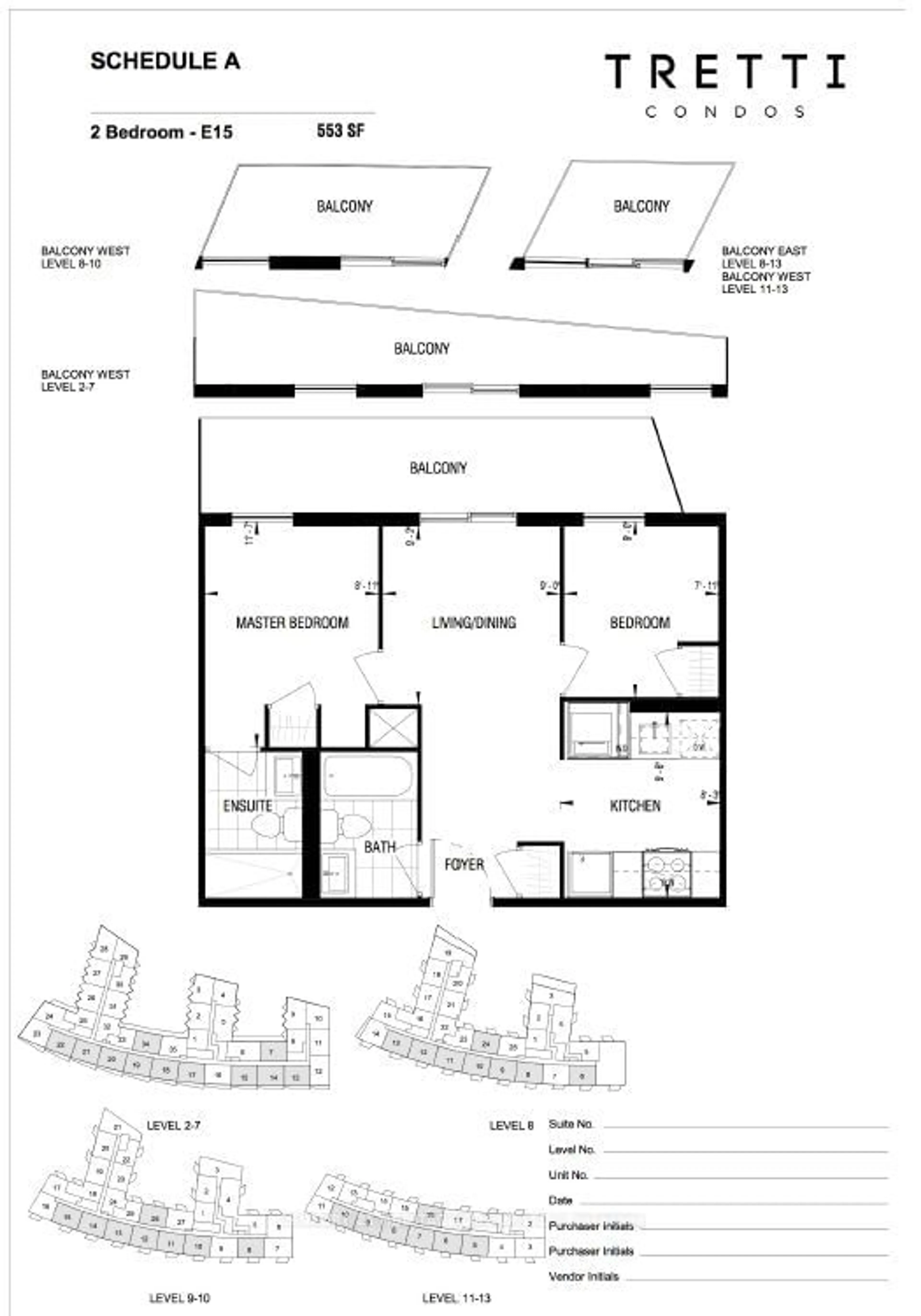 Floor plan for 30 Tretti Way #621, Toronto Ontario M3H 0E3