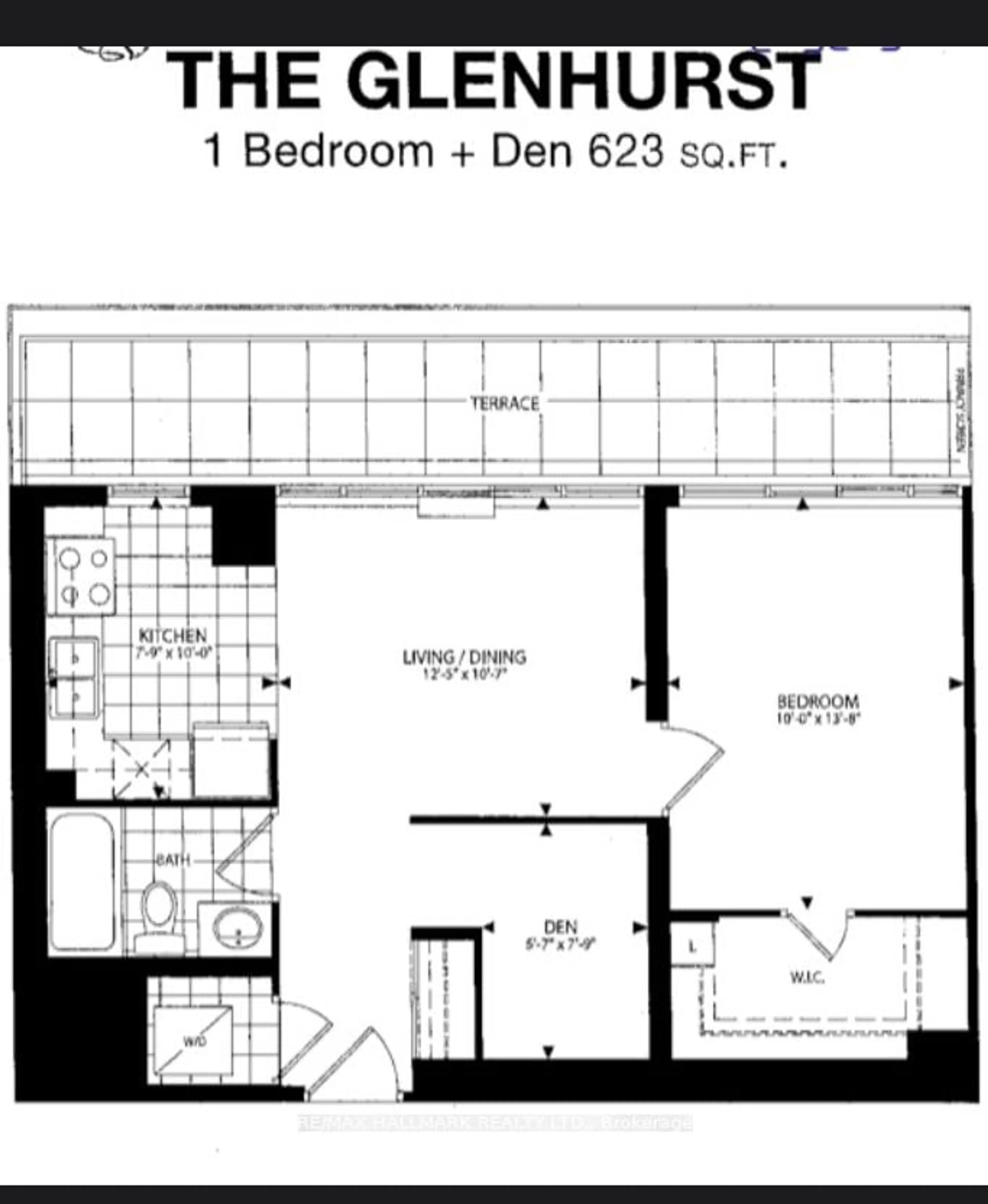 Floor plan for 270 Rushton Rd #602, Toronto Ontario M6G 0A5