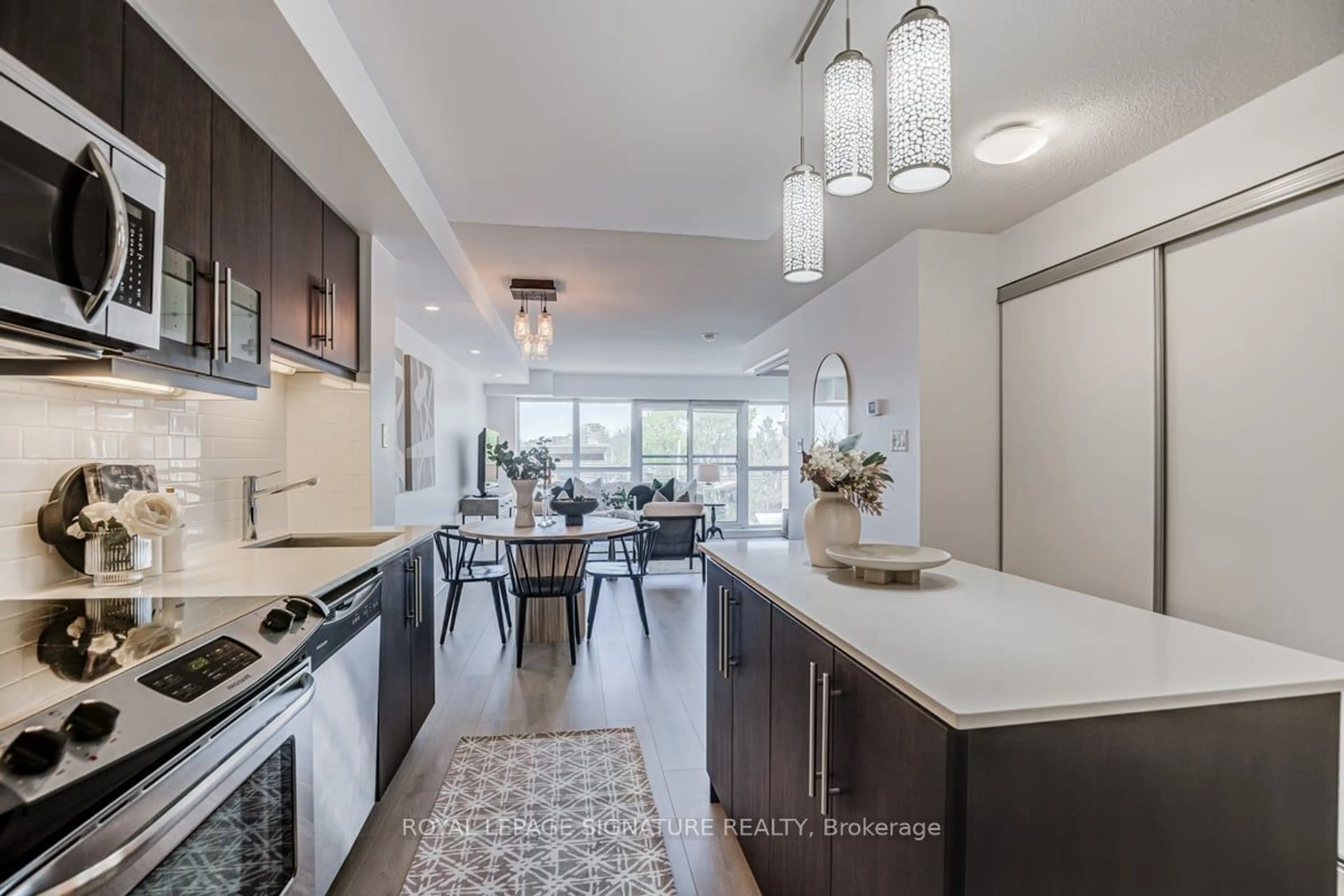 Contemporary kitchen for 1169 Queen St #N309, Toronto Ontario M6J 0A4