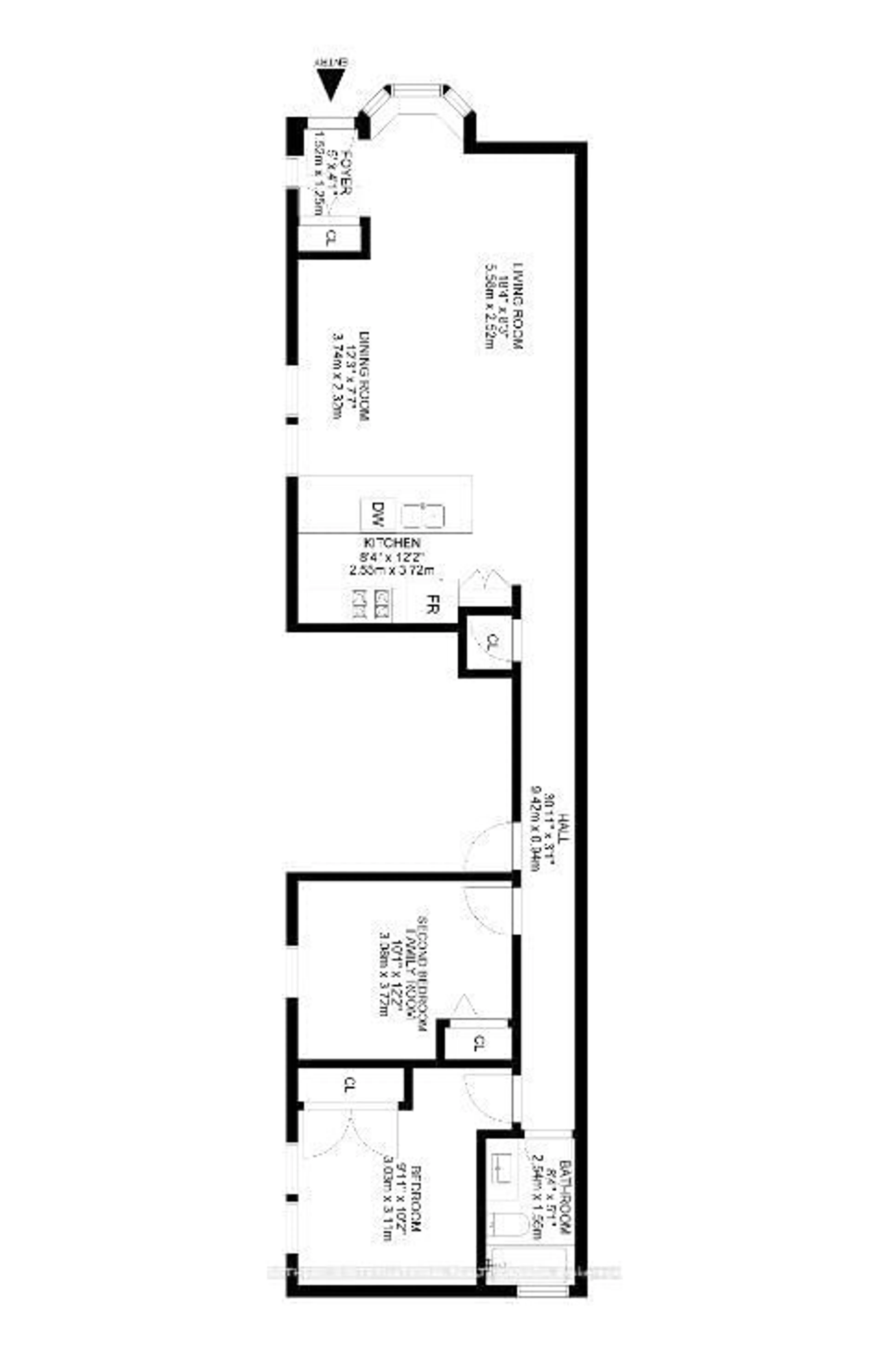 Floor plan for 1248 Avenue Rd #C, Toronto Ontario M5N 2G7
