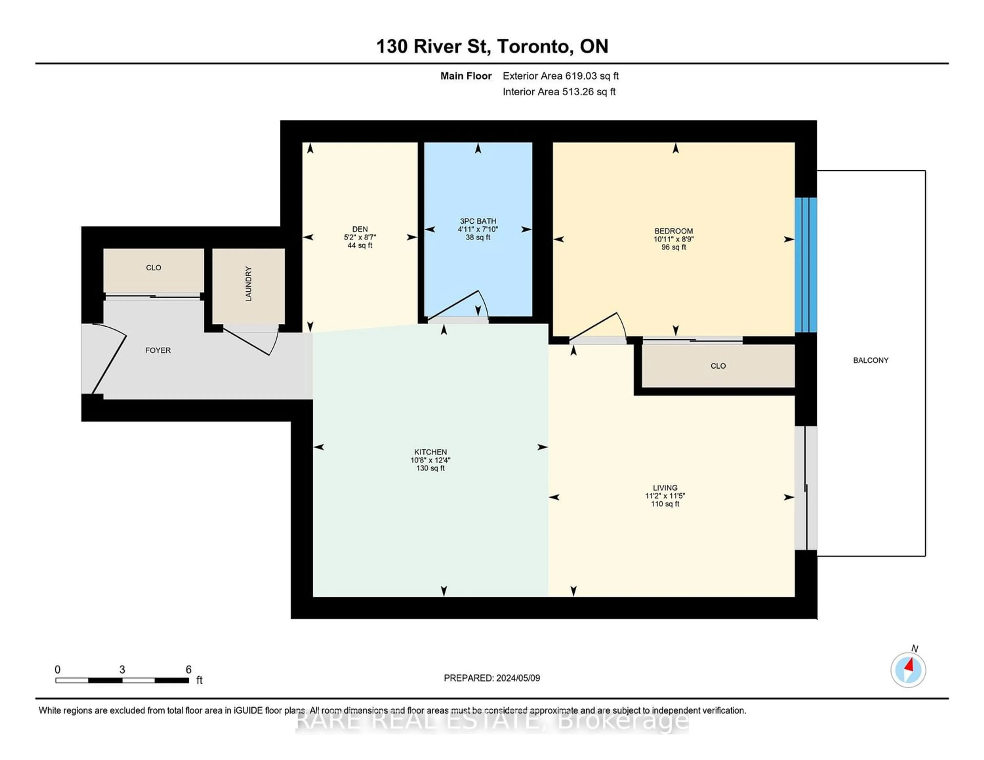 Floor plan for 130 River St #701, Toronto Ontario M5A 0R8