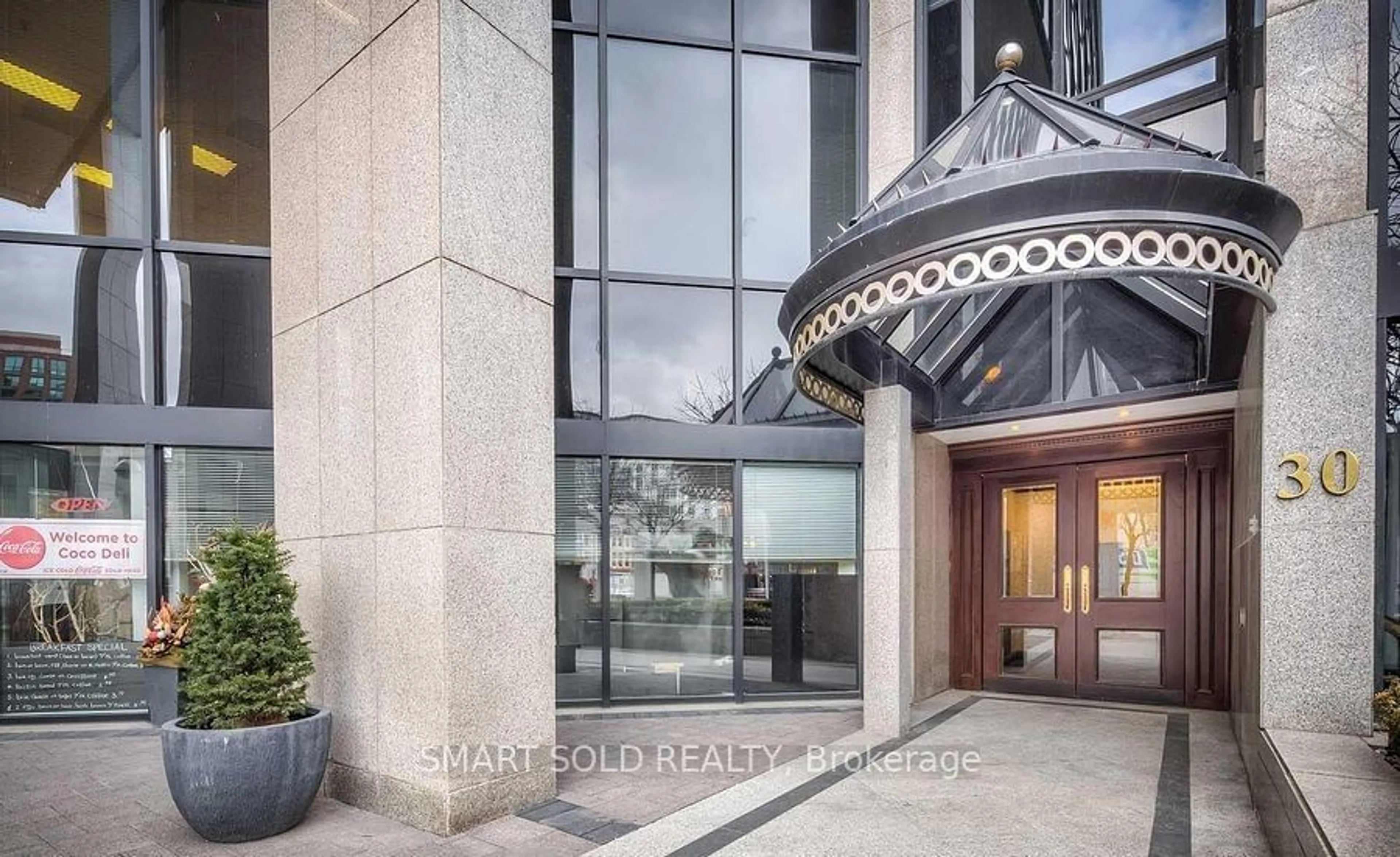 Indoor foyer for 30 Wellington St #2202, Toronto Ontario M5E 1S3