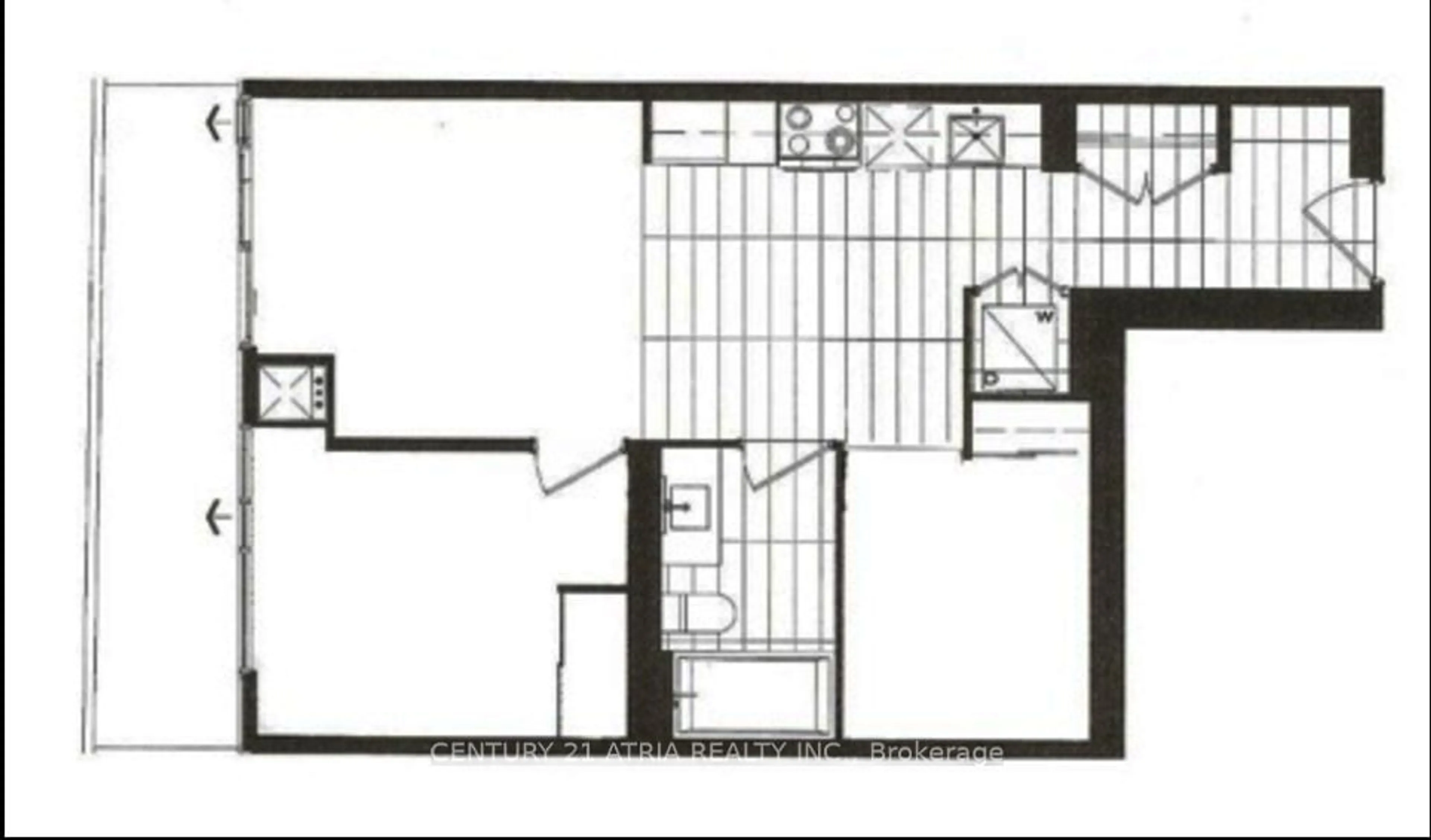 Floor plan for 170 Fort York Blvd #701, Toronto Ontario M5V 0E6