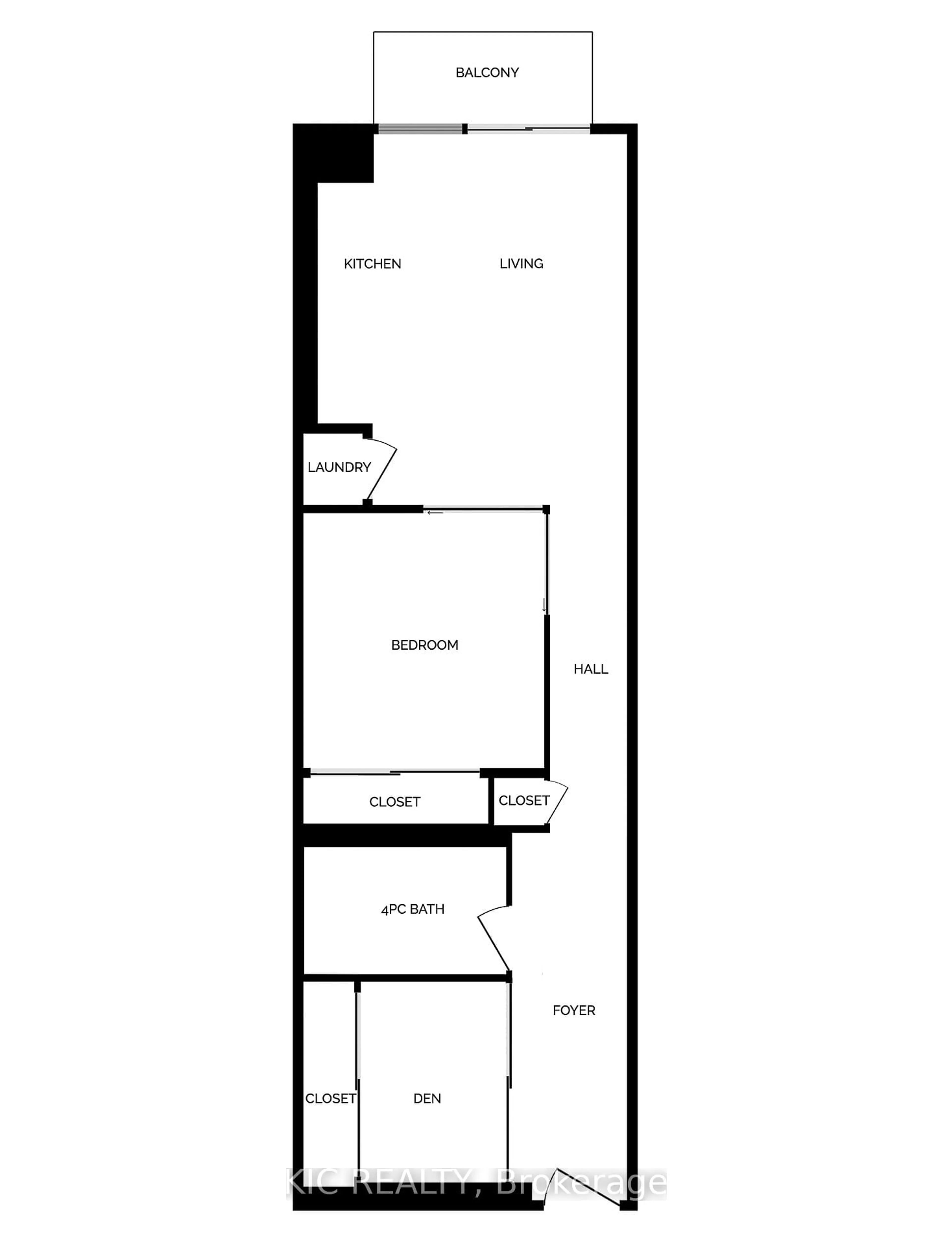 Floor plan for 68 Abell St #205, Toronto Ontario M6J 0B1