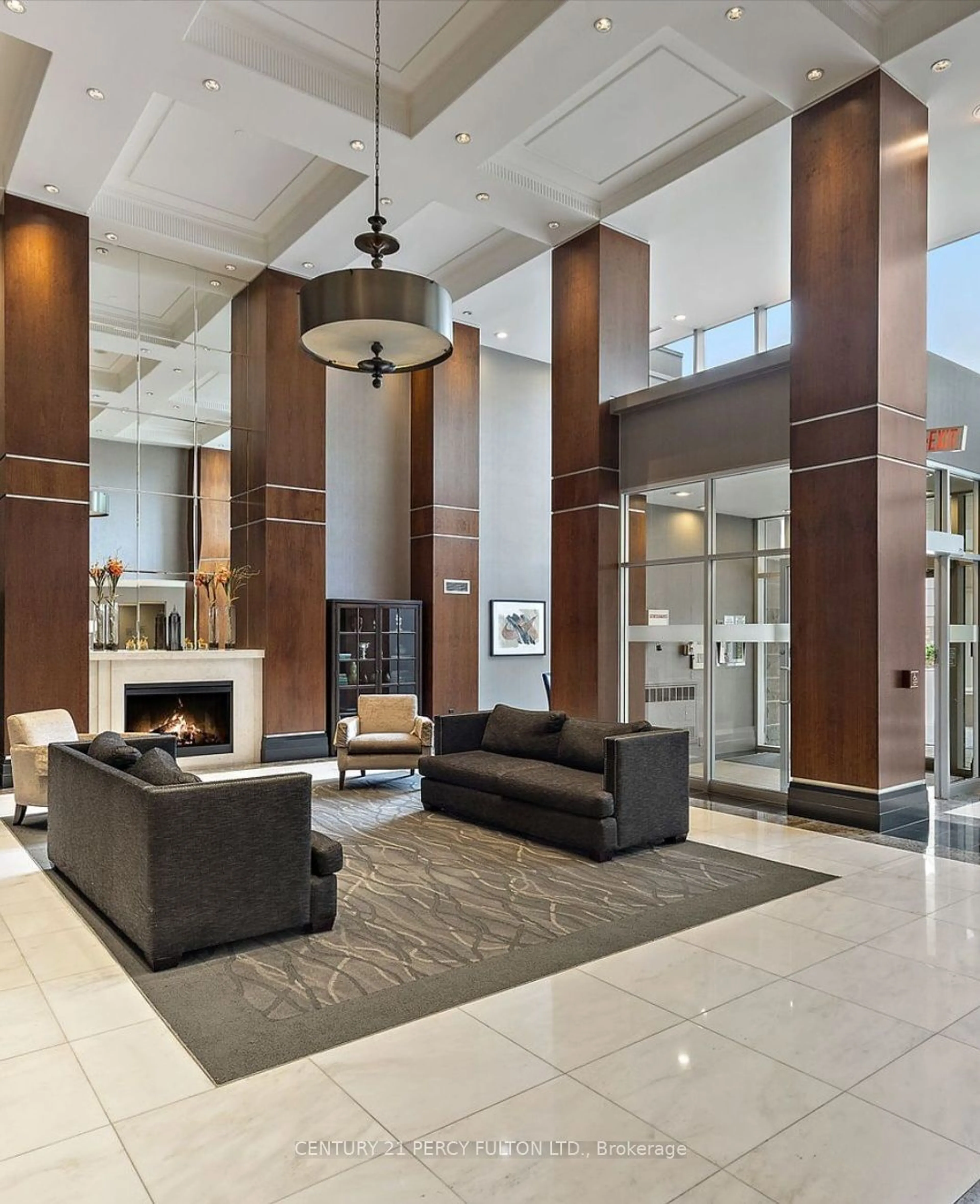 Indoor lobby for 1 Rean Dr #1606, Toronto Ontario M2K 3C1