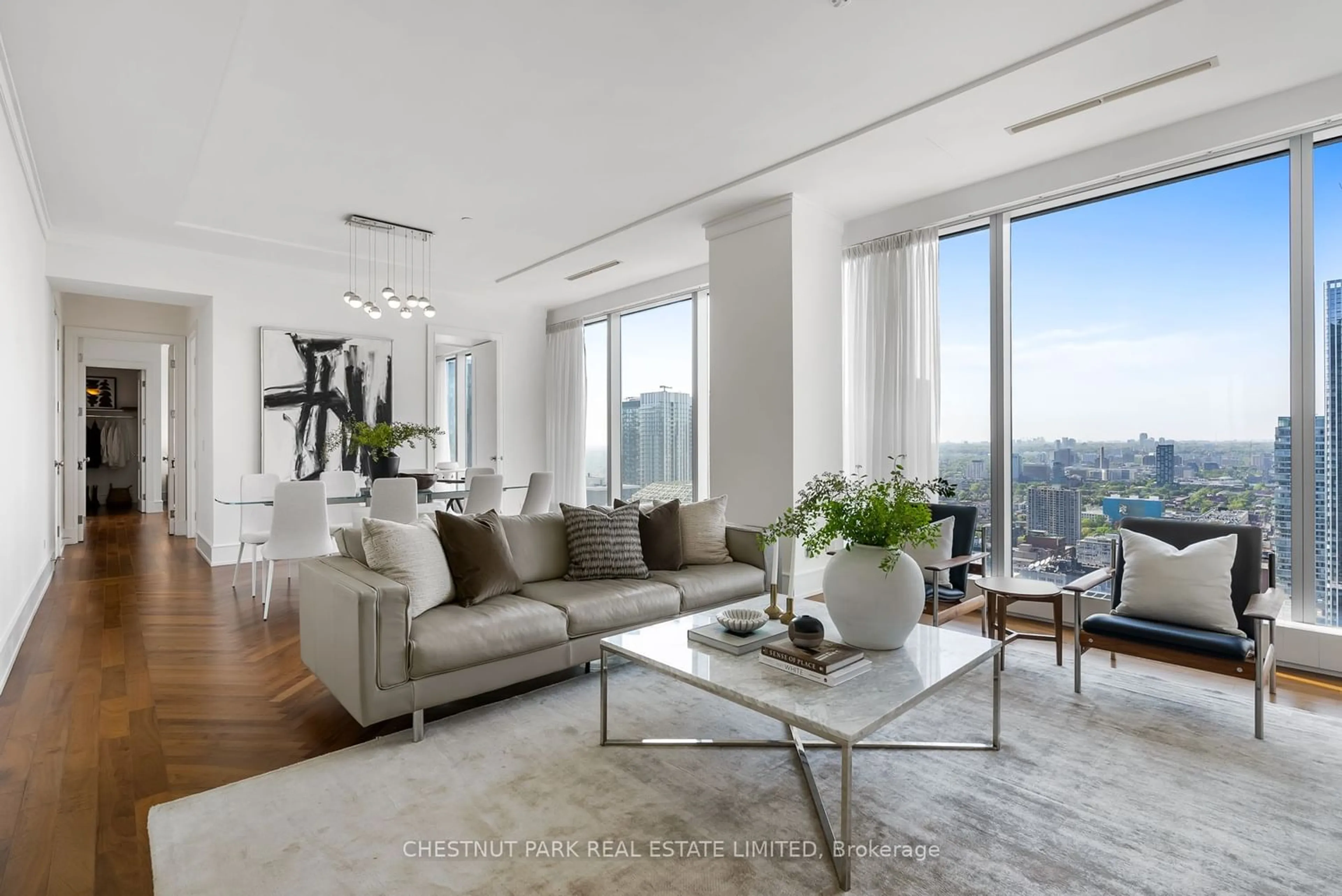 Living room for 183 Wellington St #3602, Toronto Ontario M5V 0A2